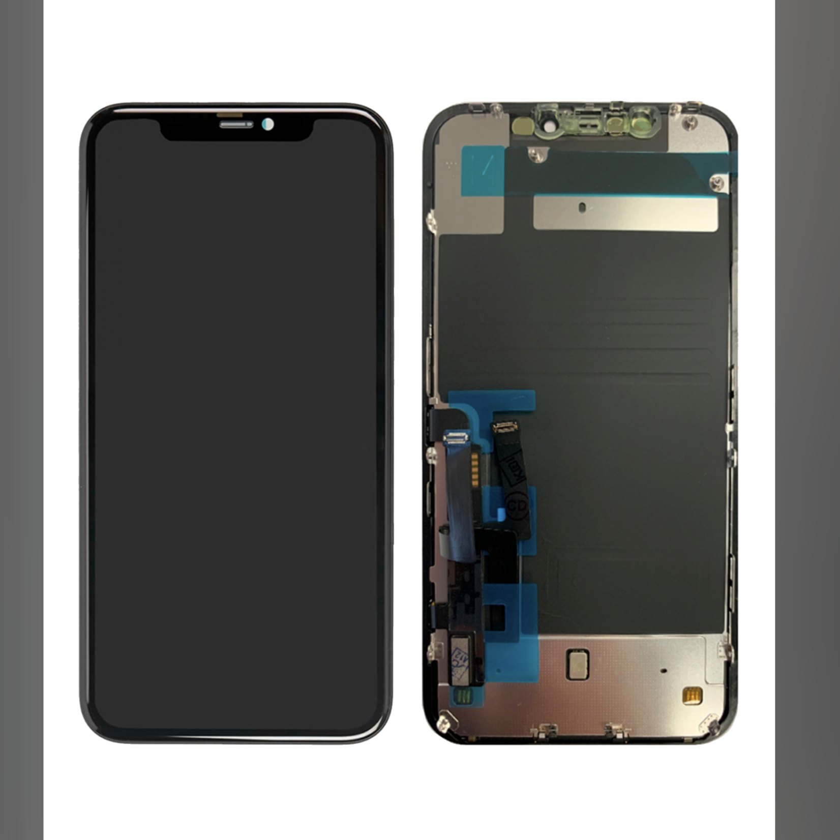Apple LCD With Steel Plate Pre-Installed iPhone 11 (Aftermarket Pro: XO7 / Incell)