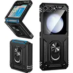 Étui Samsung Z Flip 5 - Transformer Magnet Enabled Case with Ring Kickstand (Black)