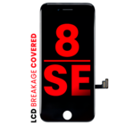 Apple LCD iPhone 8 / SE (2020 / 2022) (Aftermarket Pro: XO7 Incell) (Black)
