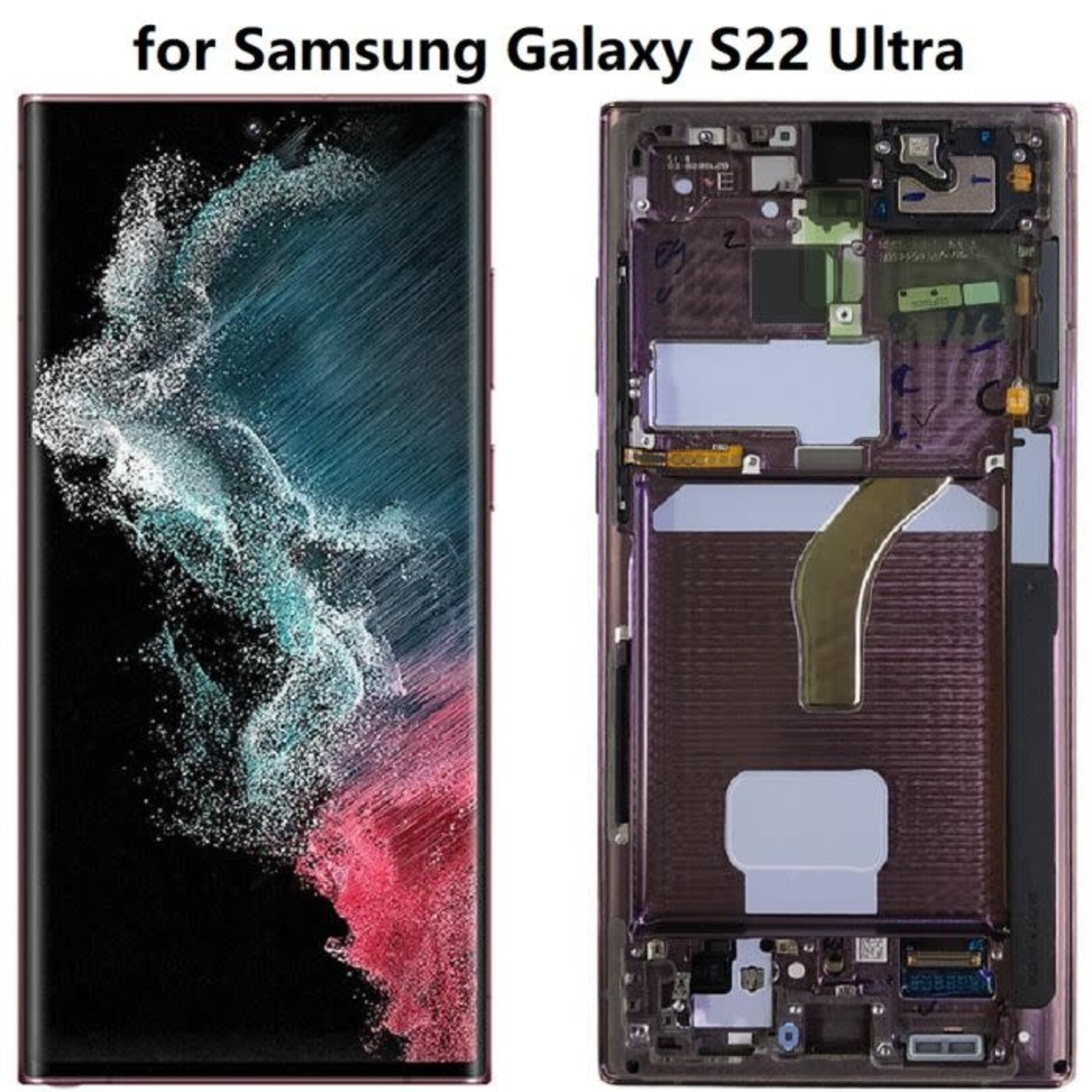 Samsung LCD Samsung S22 Ultra 5G (Aftermarket Plus) (Phantom Black)