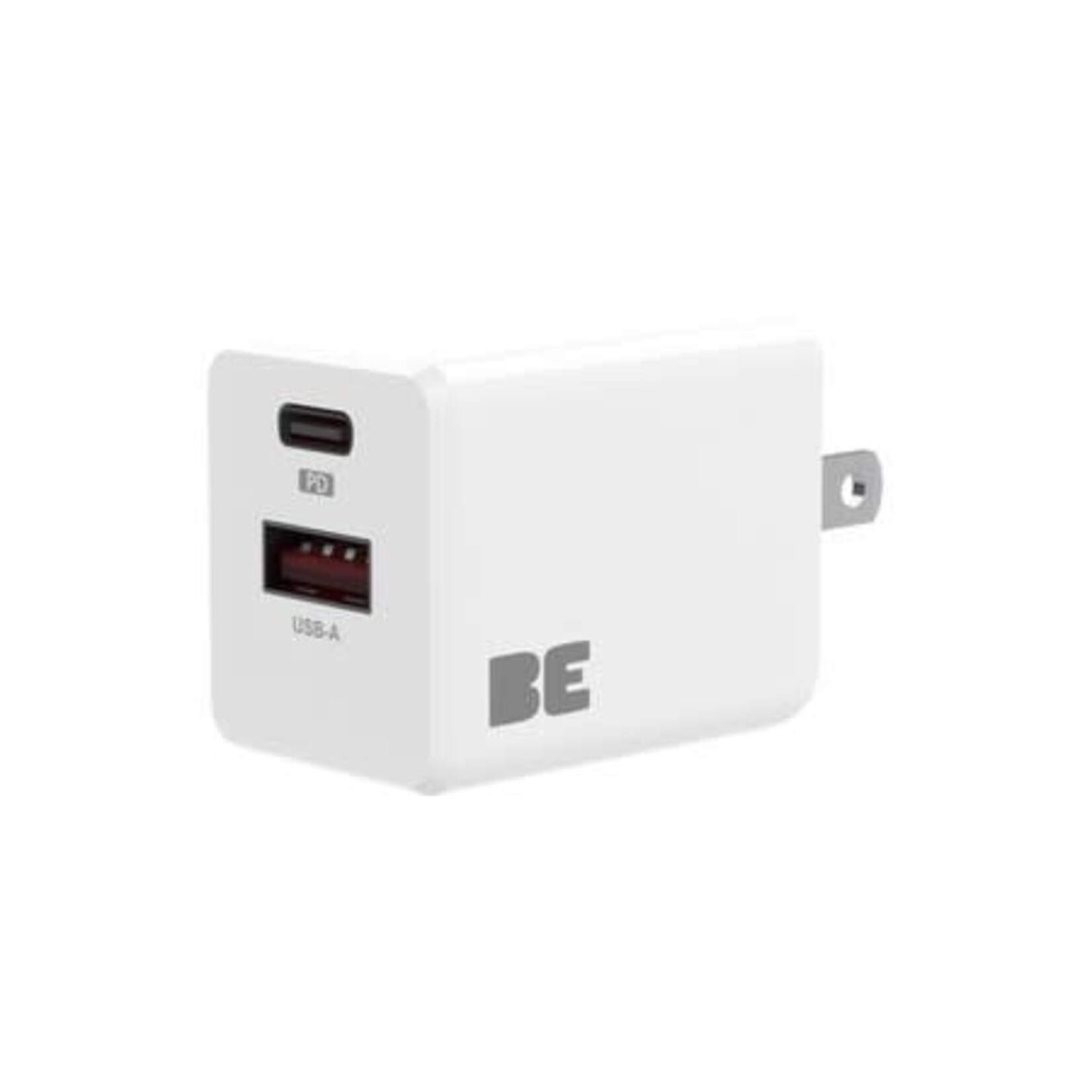blu element Wall Charger Dual USB-C 20W PD and USB A