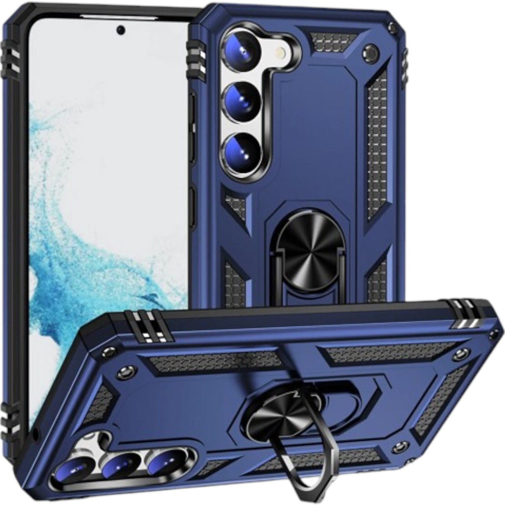 ÉTUI SAMSUNG GALAXY S24 FE - Armor Hybrid Military Case with Ring Kickstand