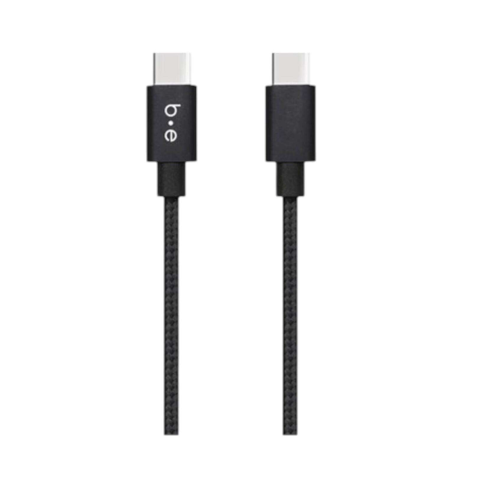 blu element Câble Tressé de Charge USB-C  à USB-C 10ft Noir  Blu Element