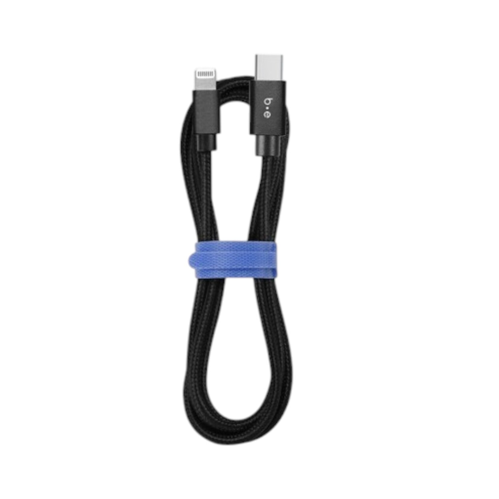 blu element Câble Tressé de Charge USB-C vers Lightning-C 4ft Noir Blu Element