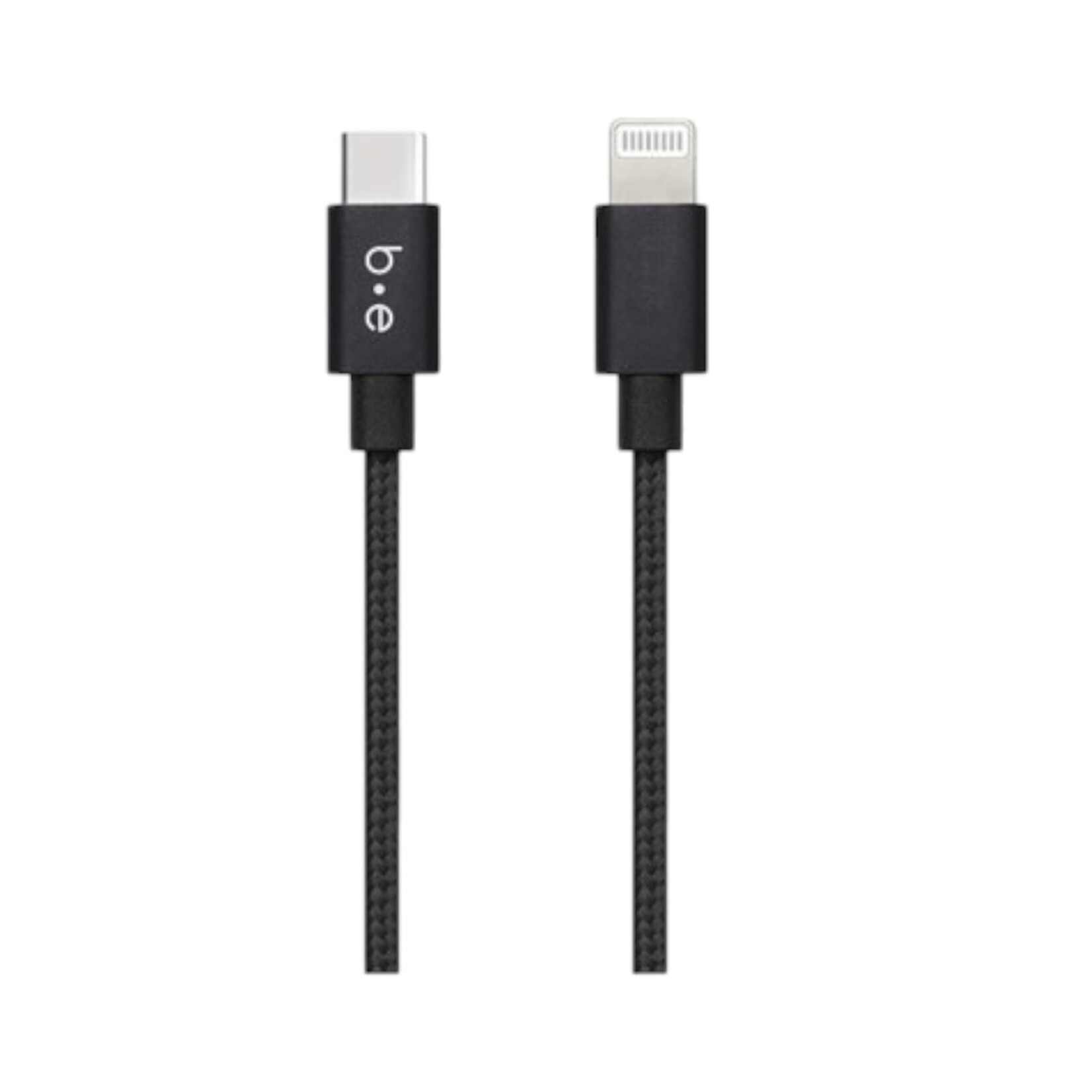 blu element Câble Tressé de Charge USB-C vers Lightning-C 4ft Noir Blu Element