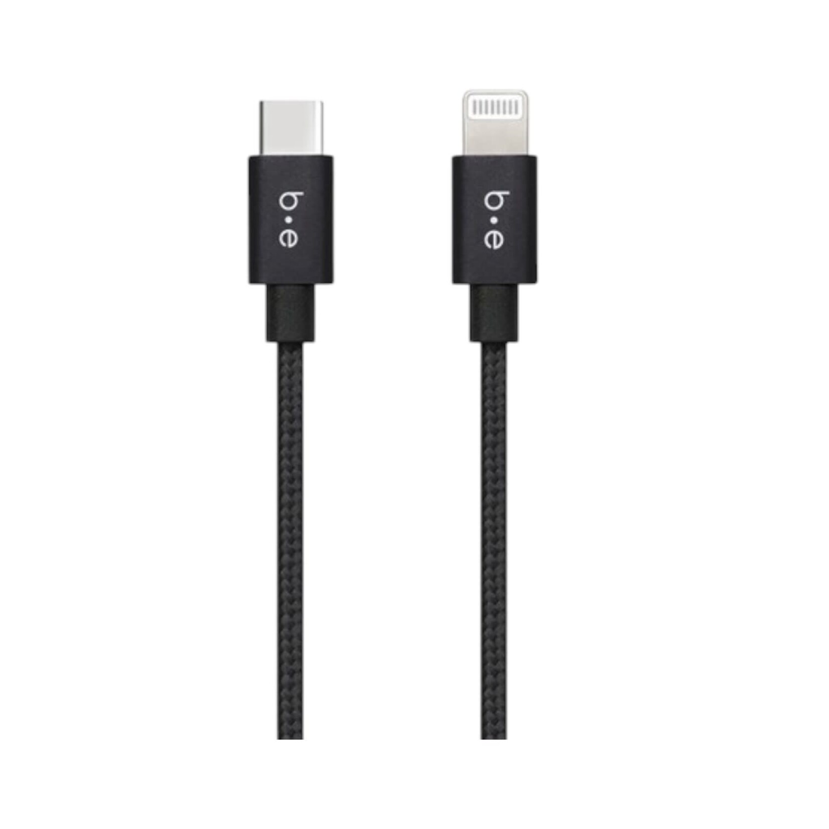 blu element Câble Tressé de Charge USB-C vers Lightning 10ft Noir Blu Element