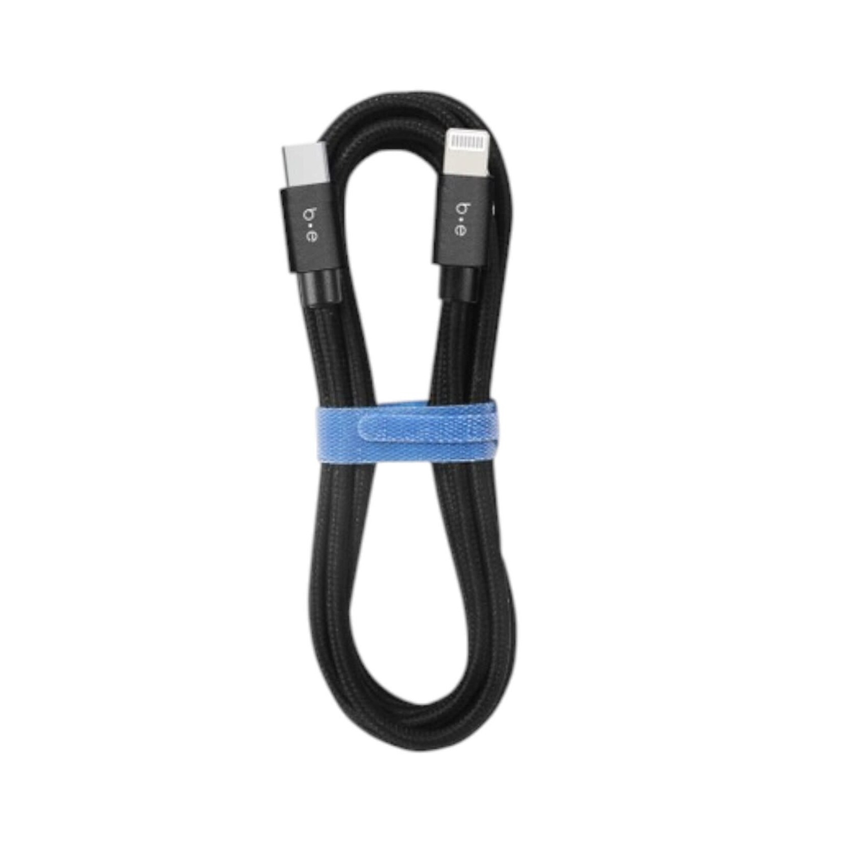 blu element Câble Tressé de Charge USB-C vers Lightning 10ft Noir Blu Element
