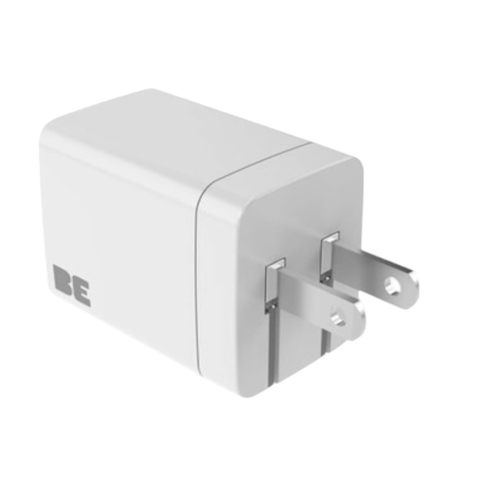 blu element Chargeur Mural Double USB-C GaN 35W PD et PPS Blanc Blu Element