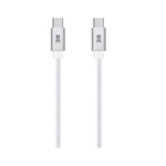 blu element Câble Tressé de Charge/Sync USB-C vers USB-C 4 pieds Blanc 60W Blu element