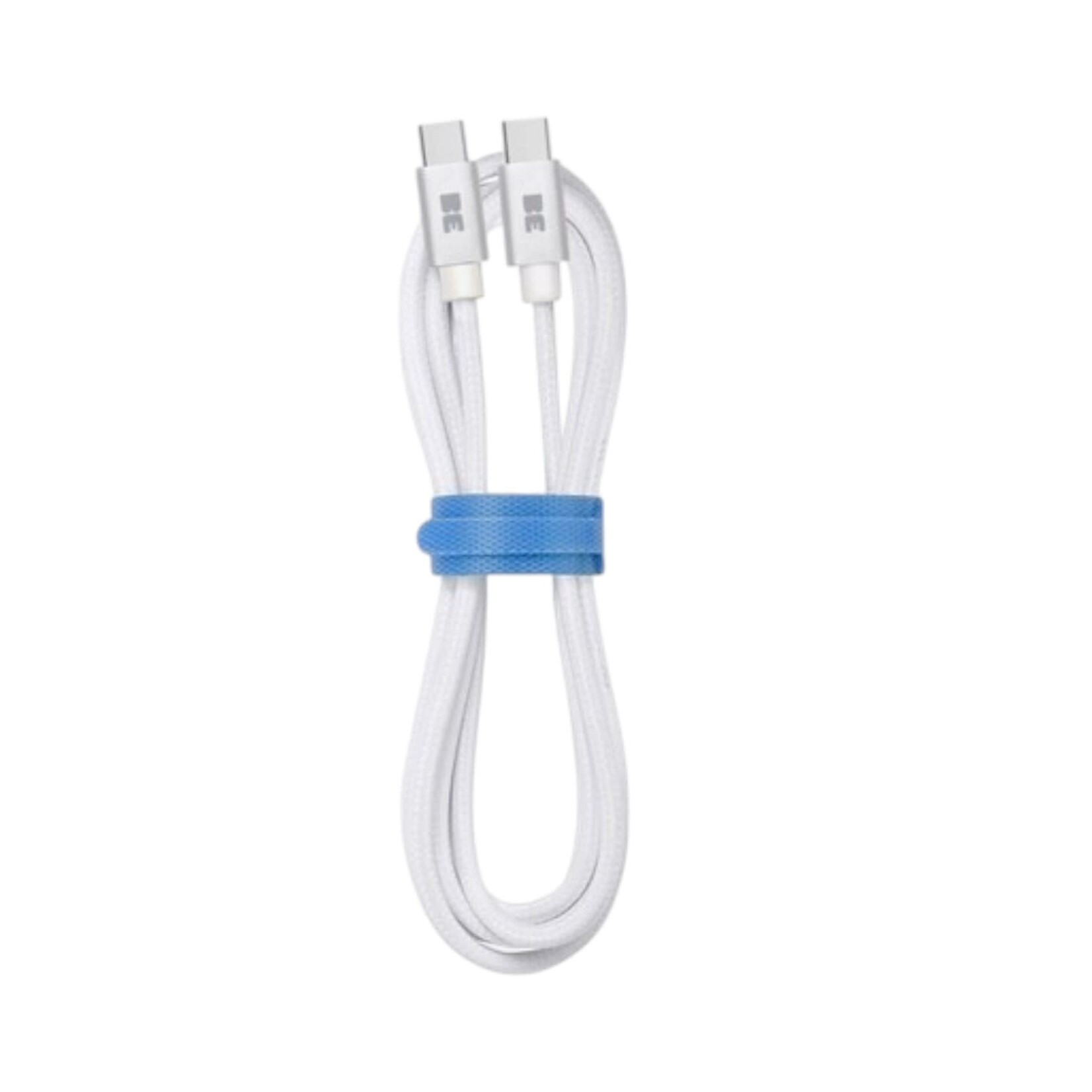 blu element Câble Tressé de Charge/Sync USB-C vers USB-C 4 pieds Blanc 60W Blu element