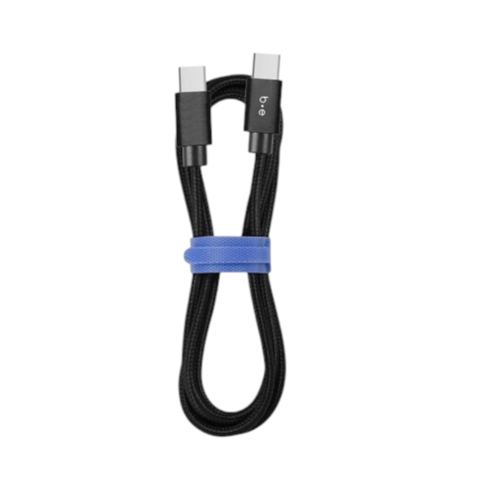 blu element Câble Tressé de Charge USB-C vers USB-C 4ft Noir Blu Element