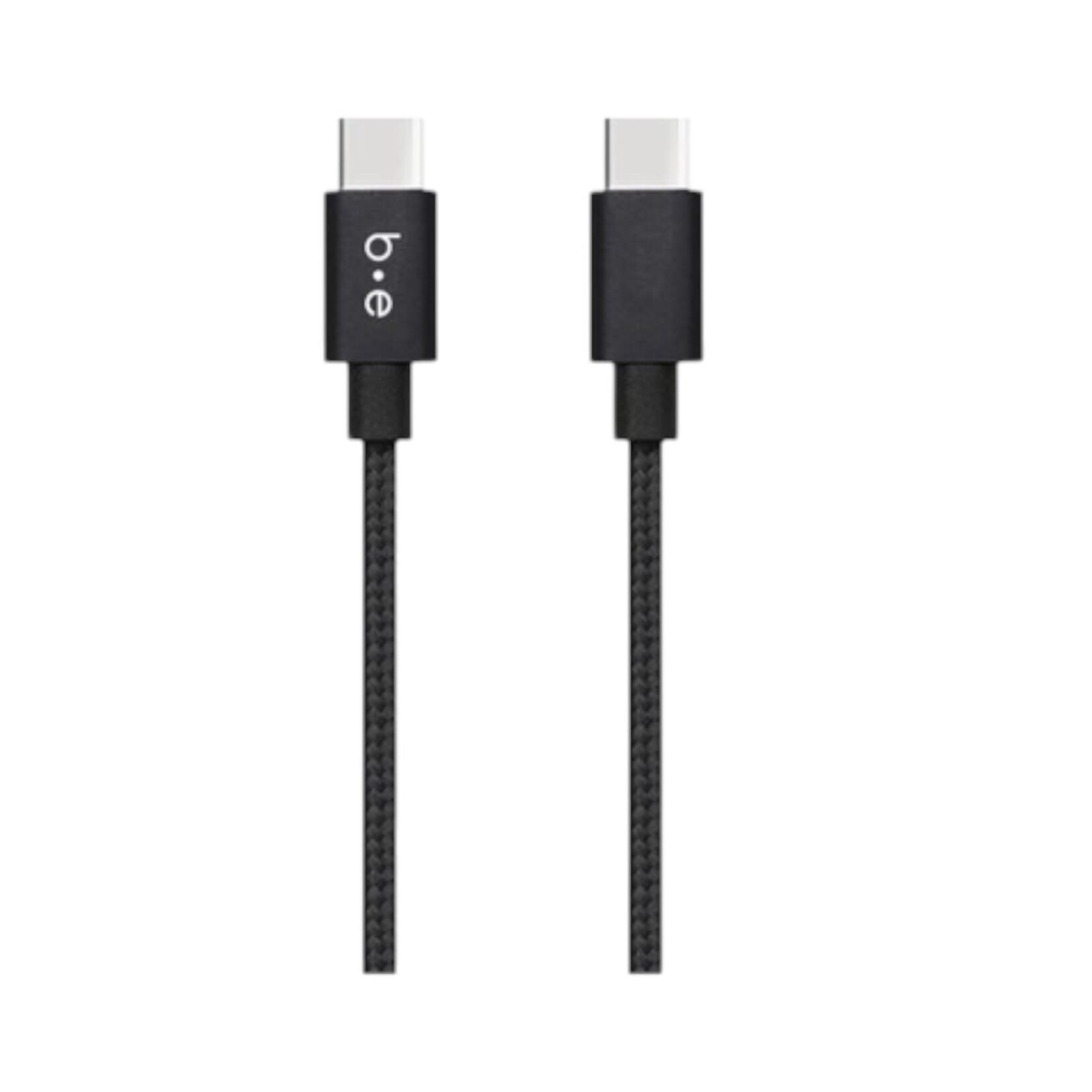 blu element Câble Tressé de Charge USB-C vers USB-C 4ft Noir Blu Element