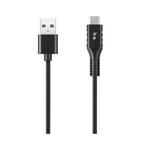 blu element Câble Tressé de Charge/Sync USB-C vers USB-A 4ft Noir Blu Element