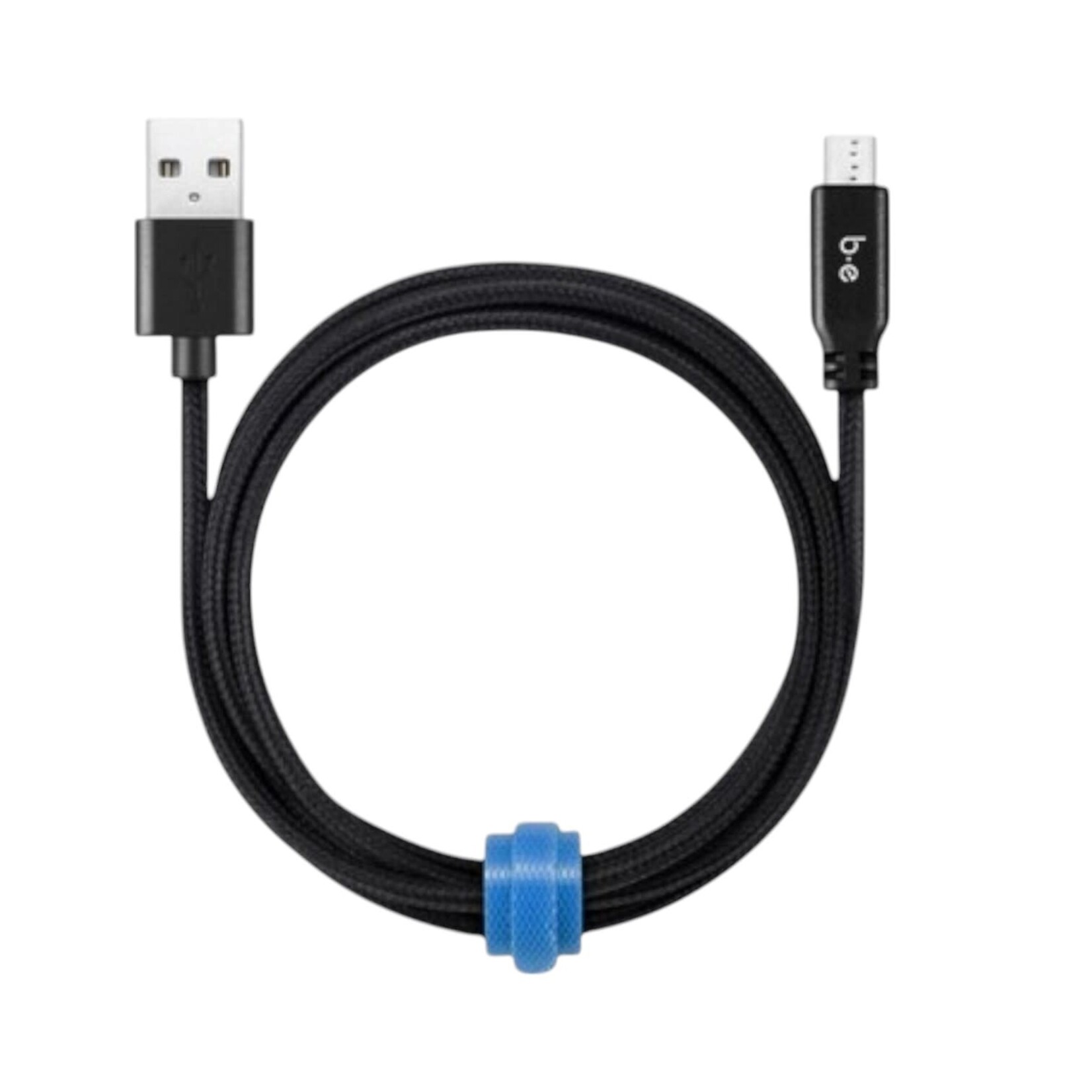 blu element Câble Tressé de Charge /Sync Micro USB vers USB-A 4ft Noir Blu Element