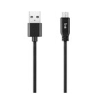 blu element Câble Tressé de Charge /Sync Micro USB vers USB-A 4ft Noir Blu Element