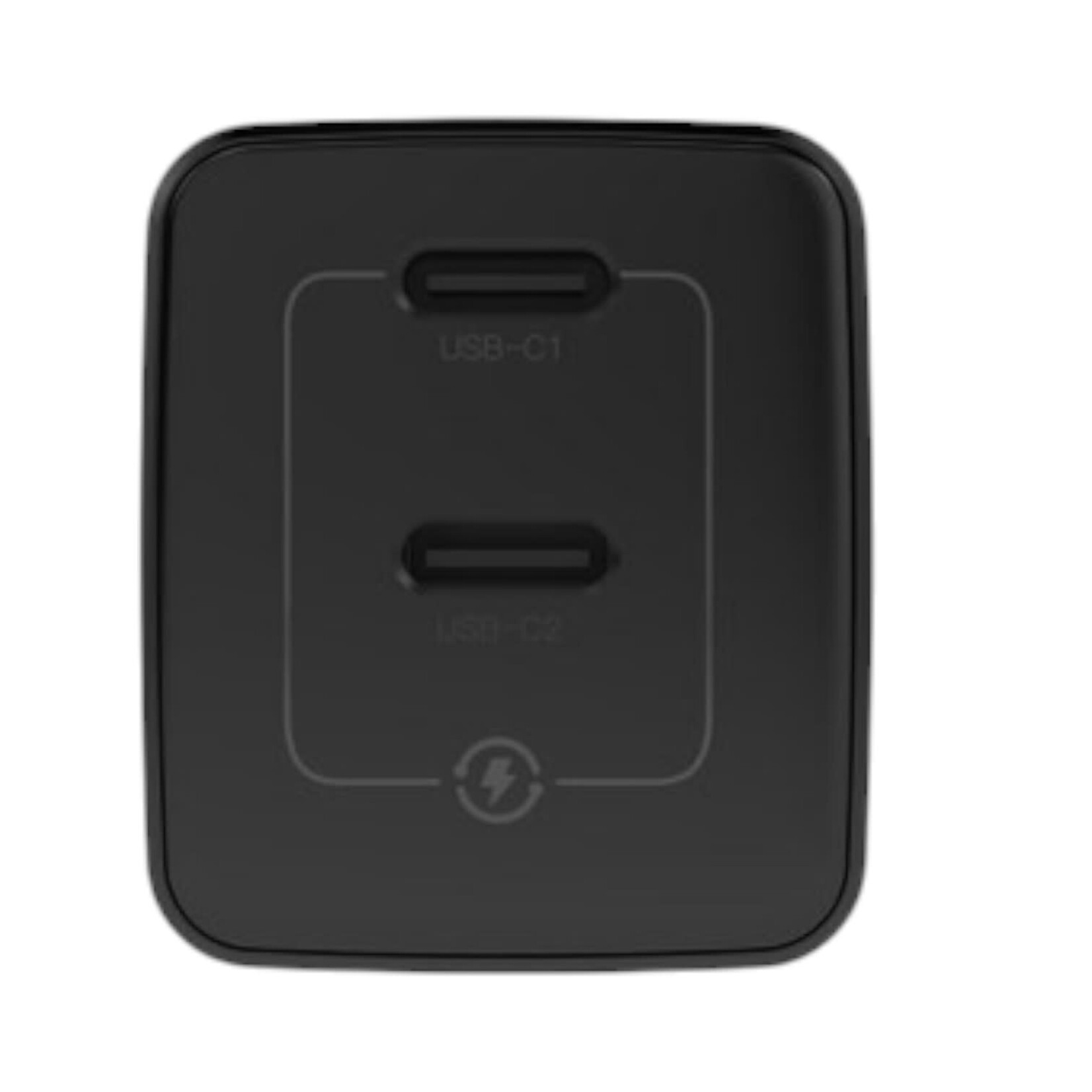 blu element Chargeur Mural Double USB-C GaN 35W PD et PPS Noir Blu Element