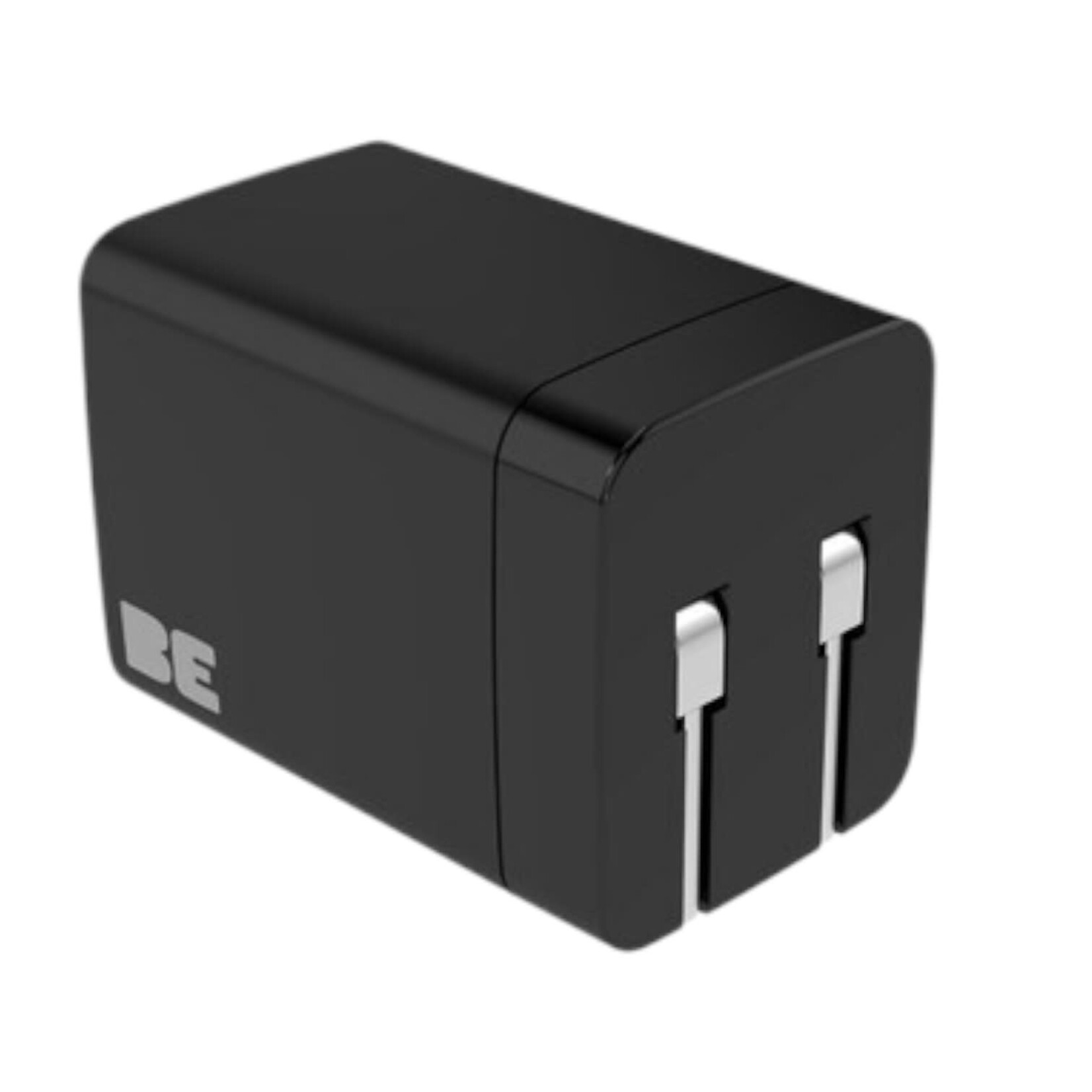 blu element Chargeur Mural Double USB-C GaN 35W PD et PPS Noir Blu Element