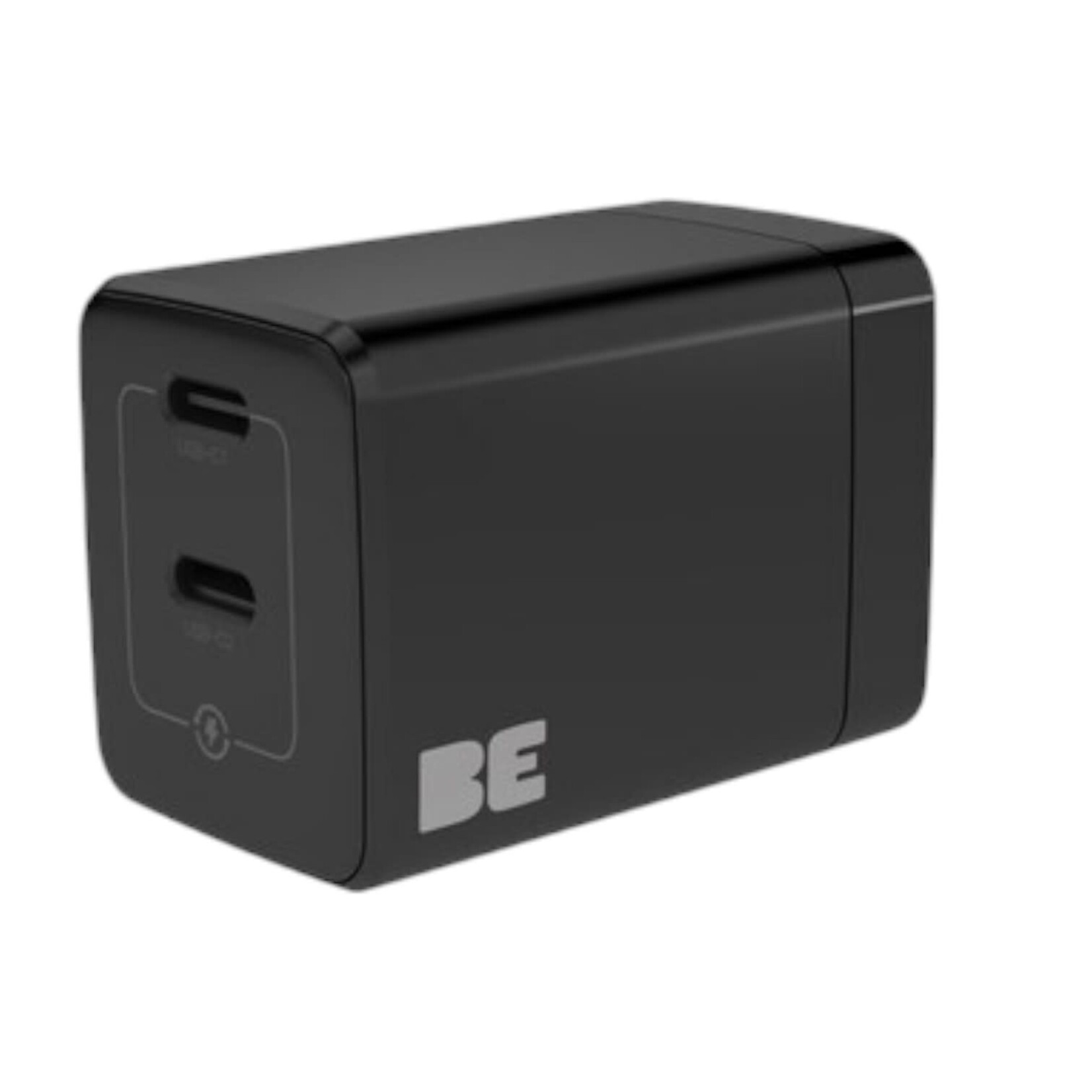 blu element Chargeur Mural Double USB-C GaN 35W PD et PPS Noir Blu Element