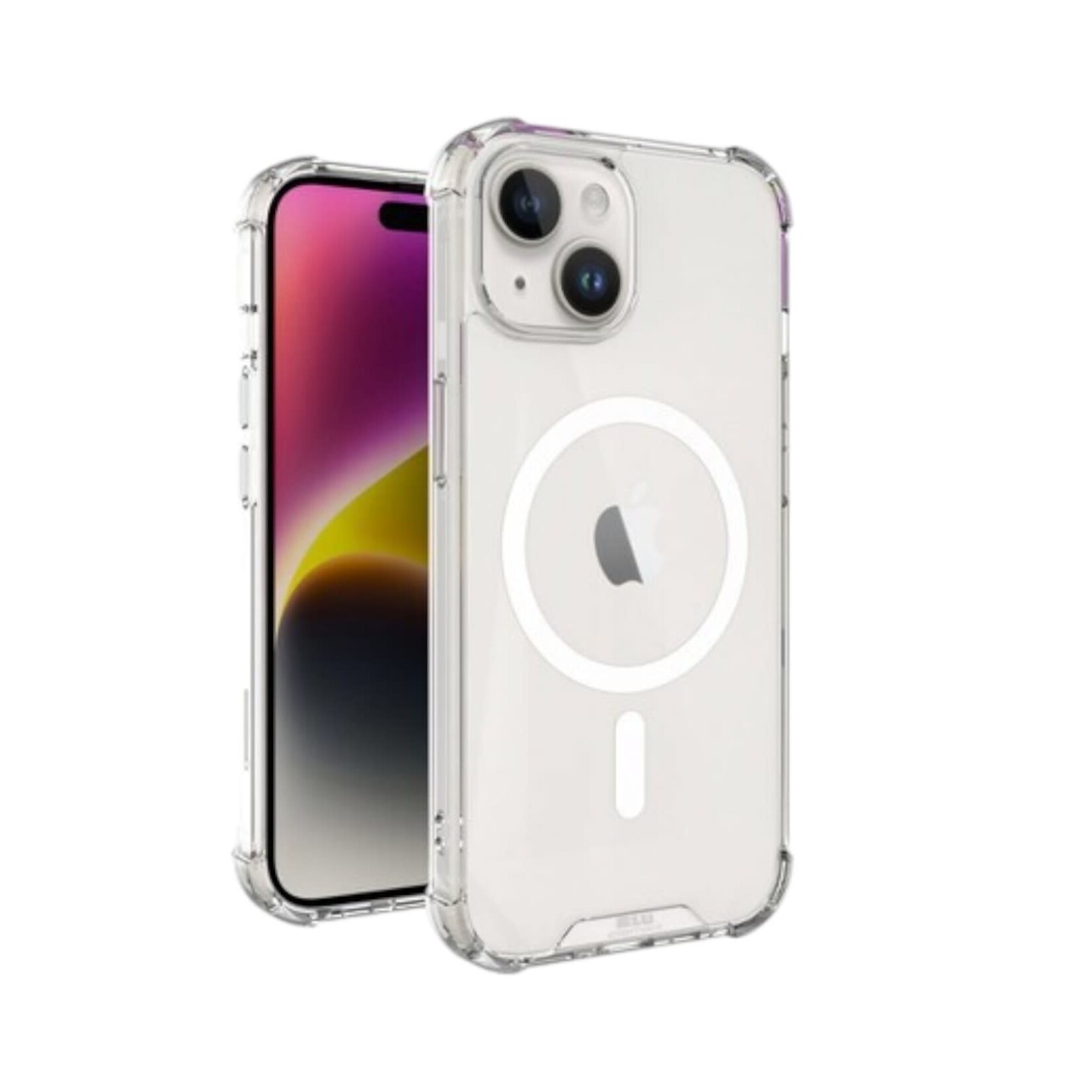 blu element ÉTUI IPHONE 14 PLUS / 15 PLUS - Robuste DropZone avec MagSafe Clear Blu Element