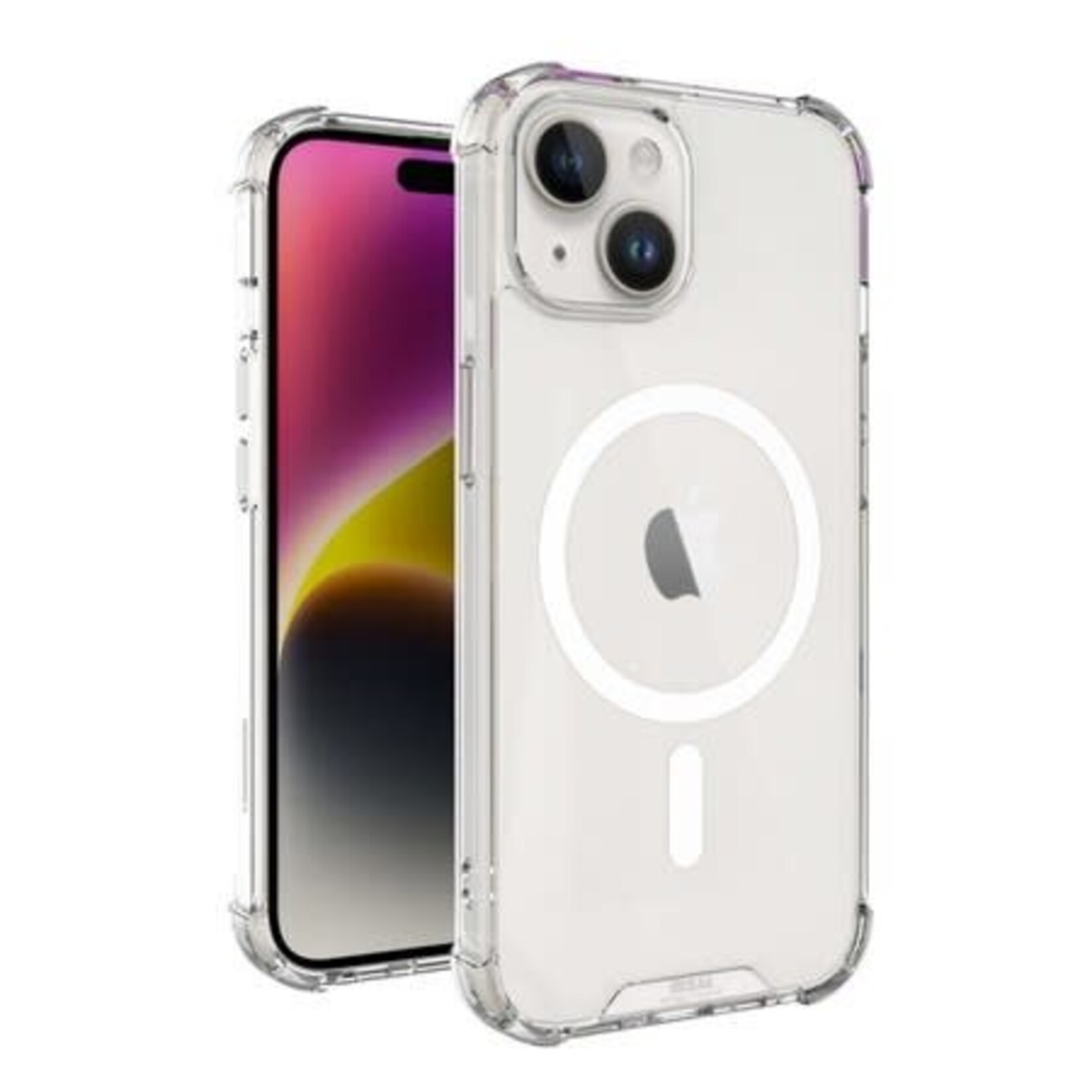 blu element ÉTUI IPHONE 13 / 14 / 15 - Robuste DropZone avec MagSafe Clear Blu Element