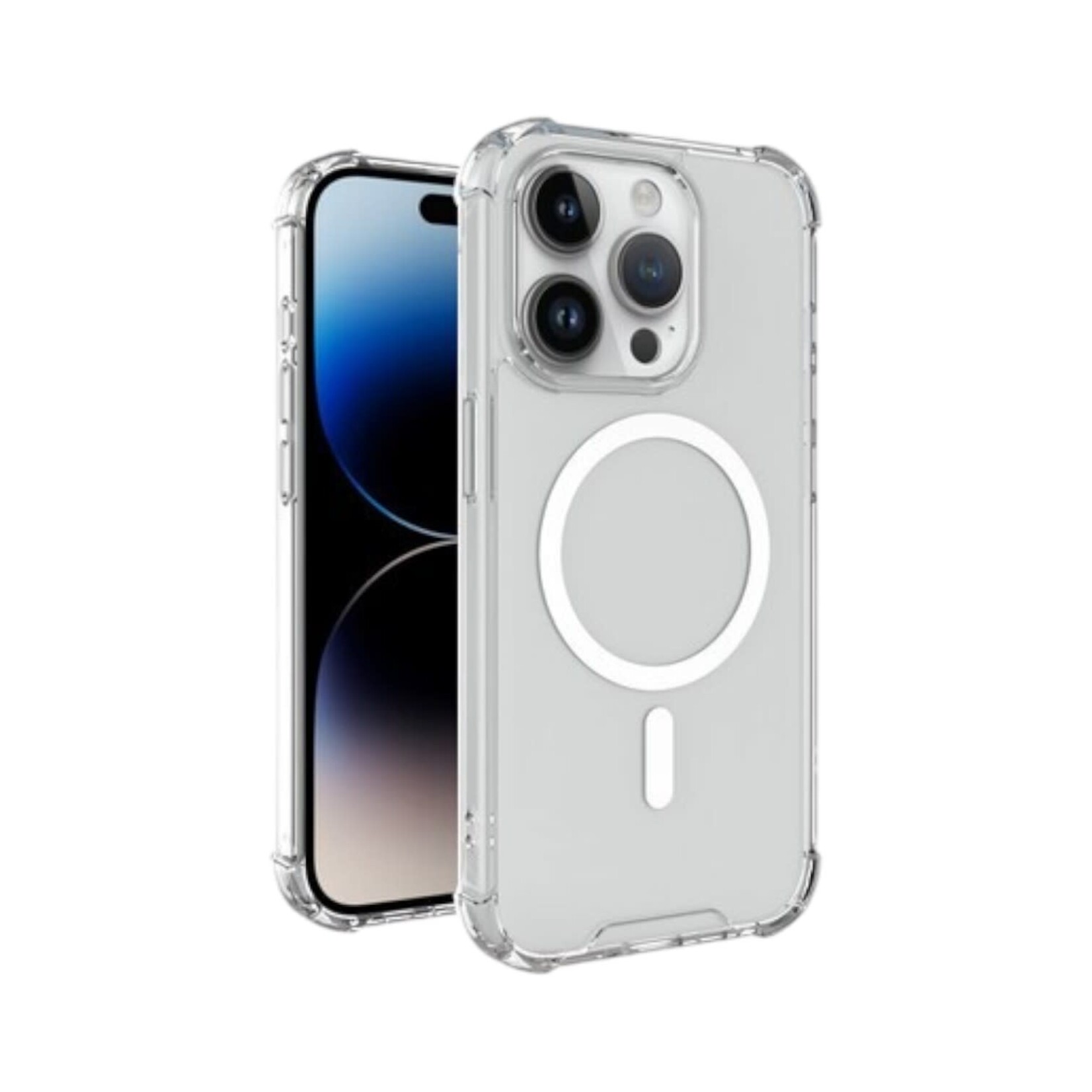 blu element ÉTUI IPHONE 16 PRO - DropZone Rugged  MagSafe Clear Blu Element