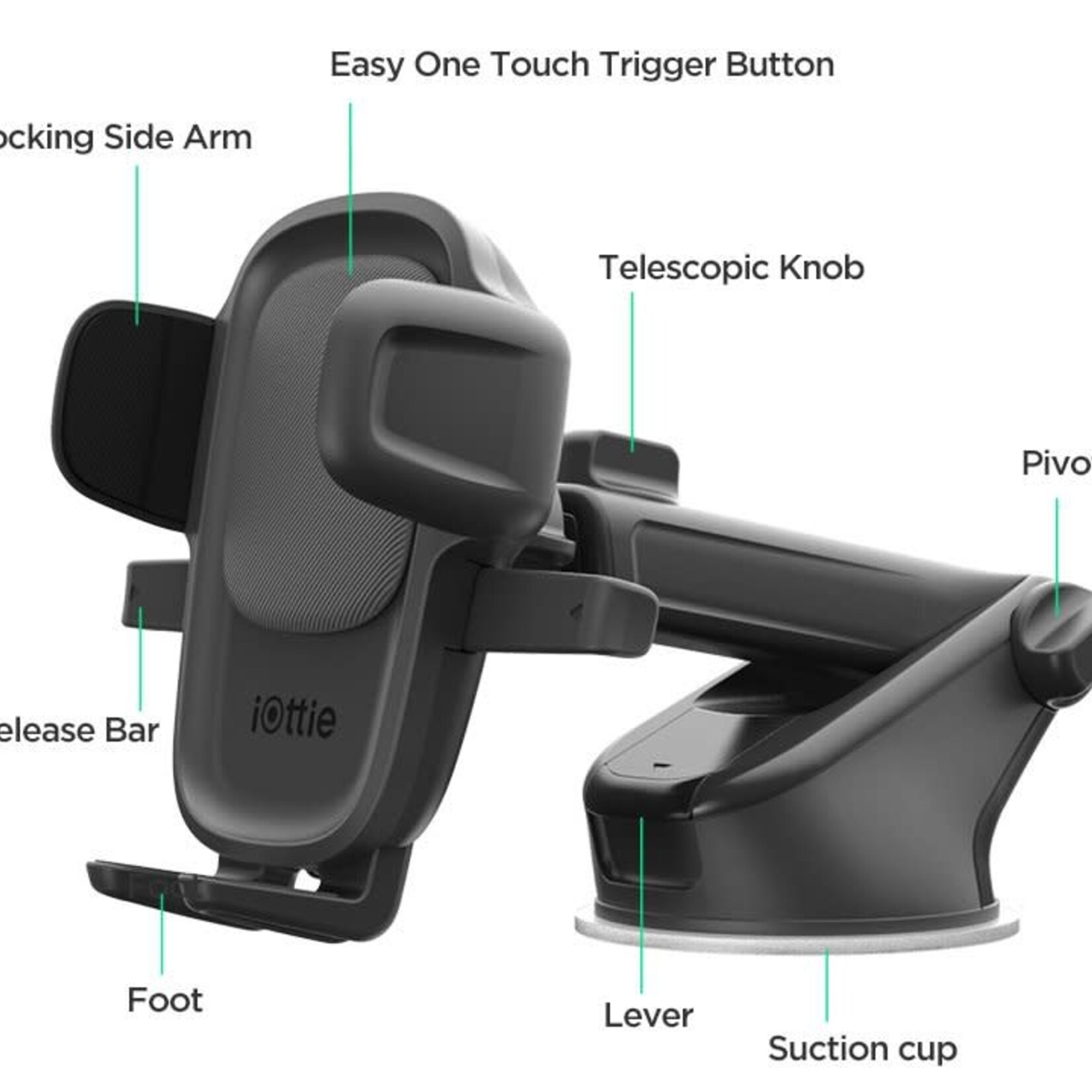 iOttie - Support Universel tableau de bord & pare-brise Easy One Touch