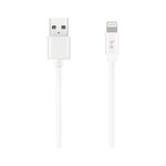 blu element Câble Tressé de Charge/Sync Lightning vers USB-A 4ft Blanc Blu Element