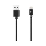 blu element Câble Tressé de Charge/Sync Lightning vers USB-A 4ft Noir Blu Element
