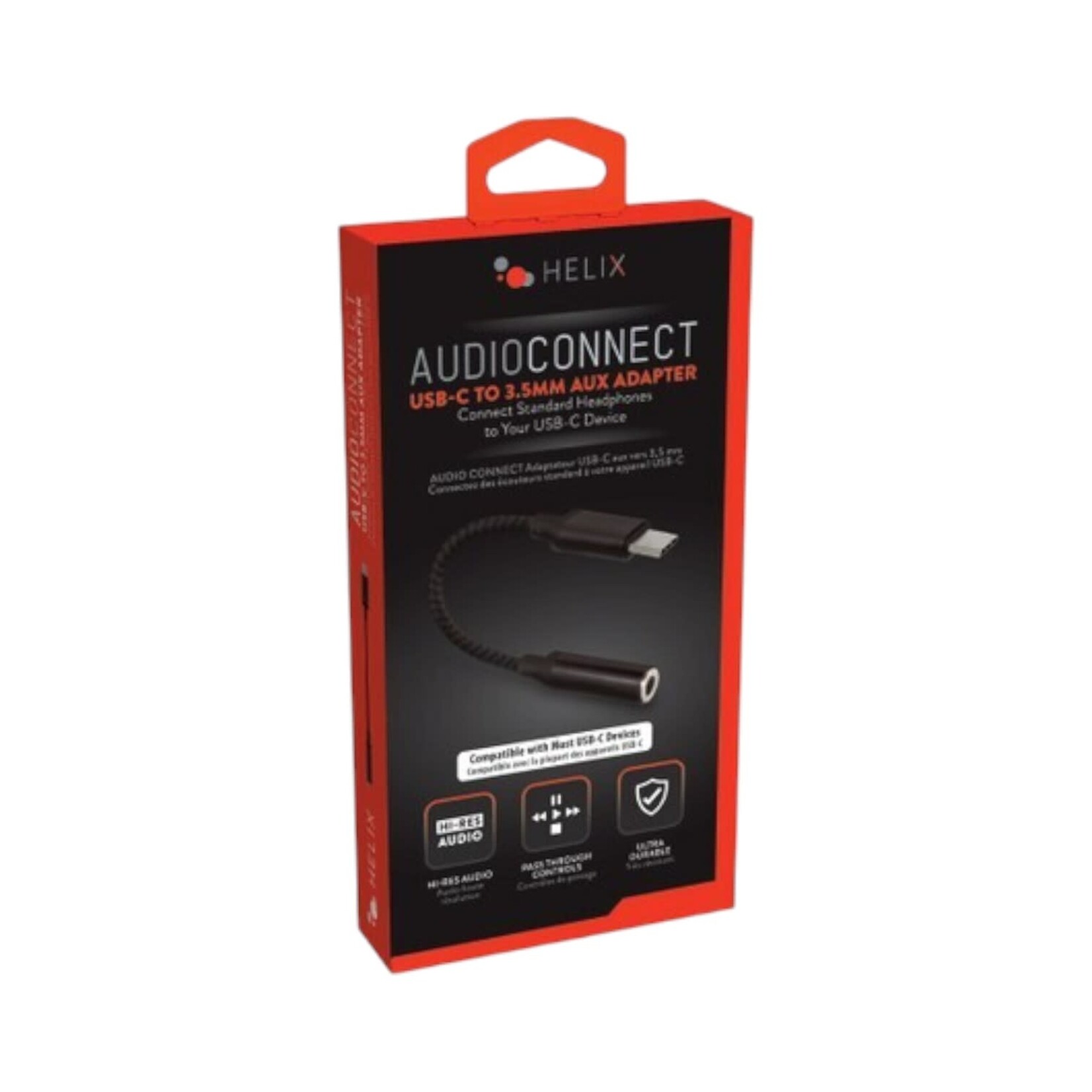 Hélix/Retrak Adaptateur Audio USB-C vers 3.5 mm
