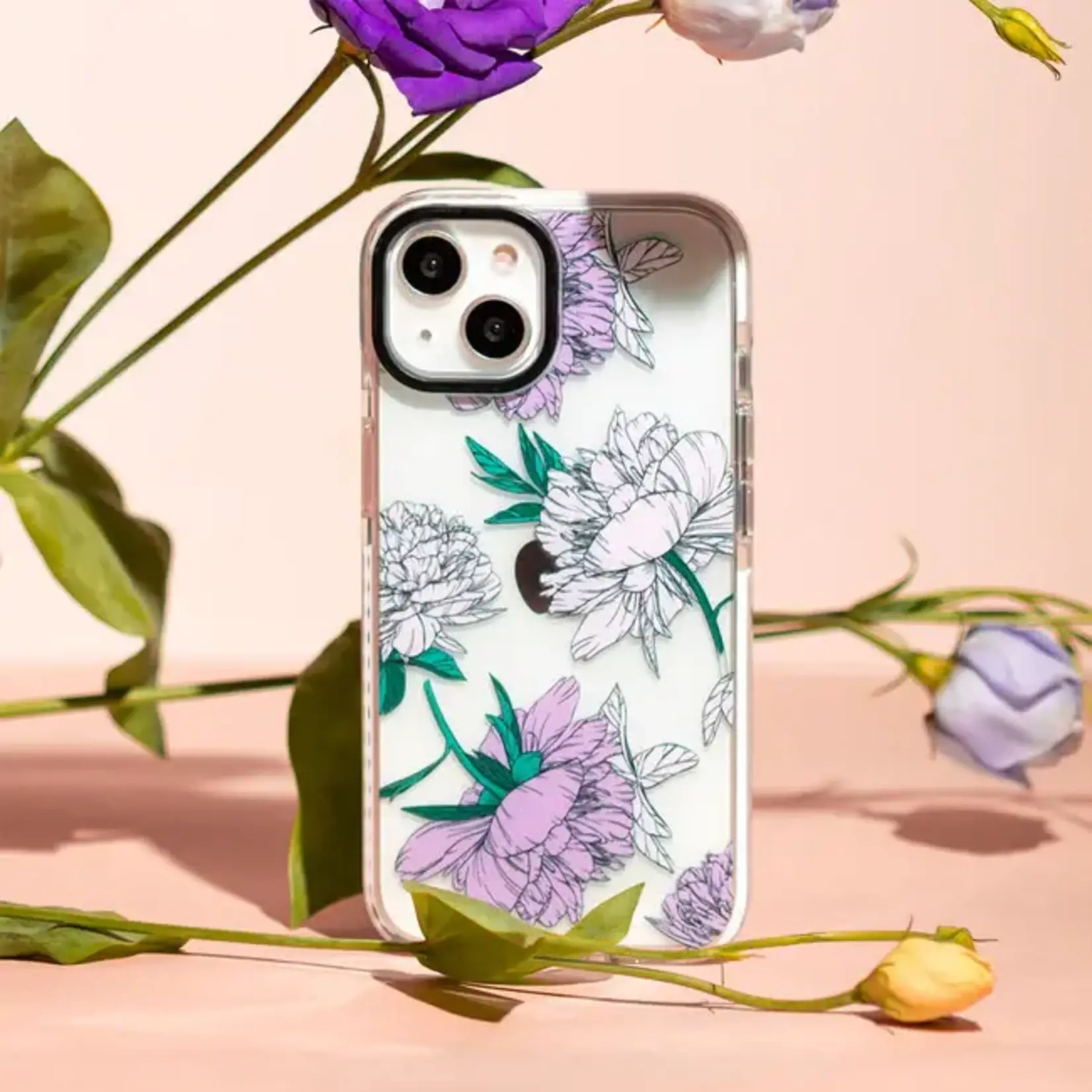 blu element ÉTUI IPHONE 14 PLUS -  Elita  Floral Case  Lavender Blu Element