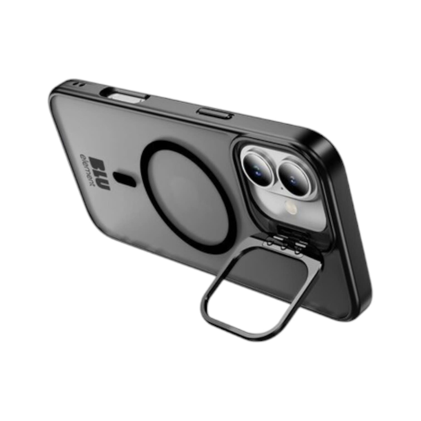 blu element ÉTUI CASE IPHONE 16 PLUS - Chromatic Kick MagSafe Noir Blu Element