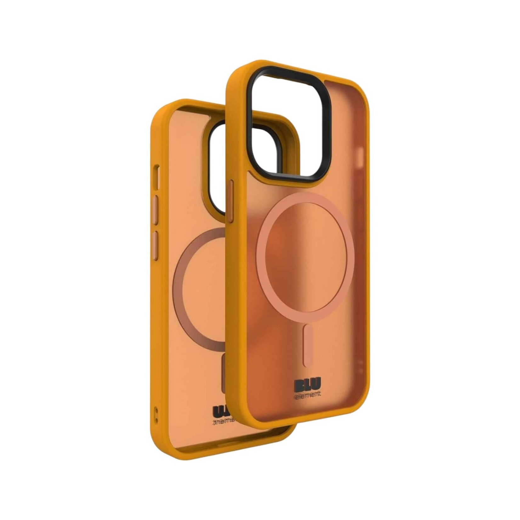 blu element ÉTUI CASE IPHONE 15 PRO - Chromatic Cloud a/MagSafe Orange Blu Element