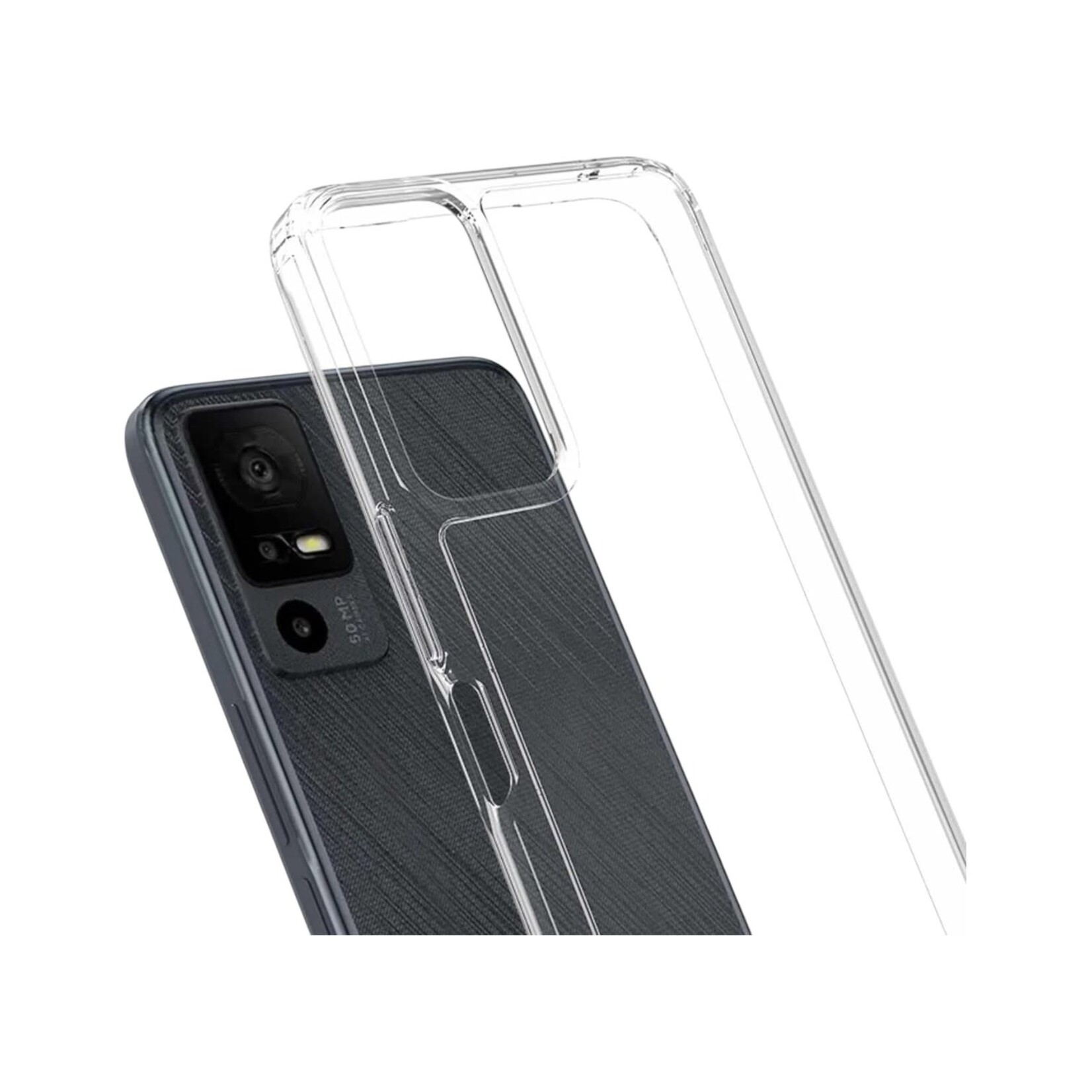ÉTUI CASE TCL 40 XE - Dropzone Clear Blu Element