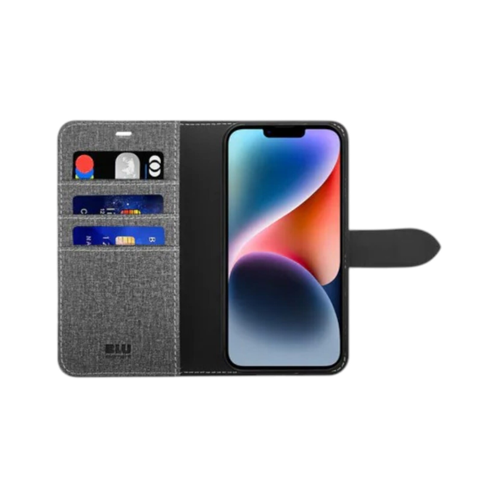 Apple ÉTUI IPHONE 14  PRO Blu Element - 2 in 1 Folio Case GREY/BLACK