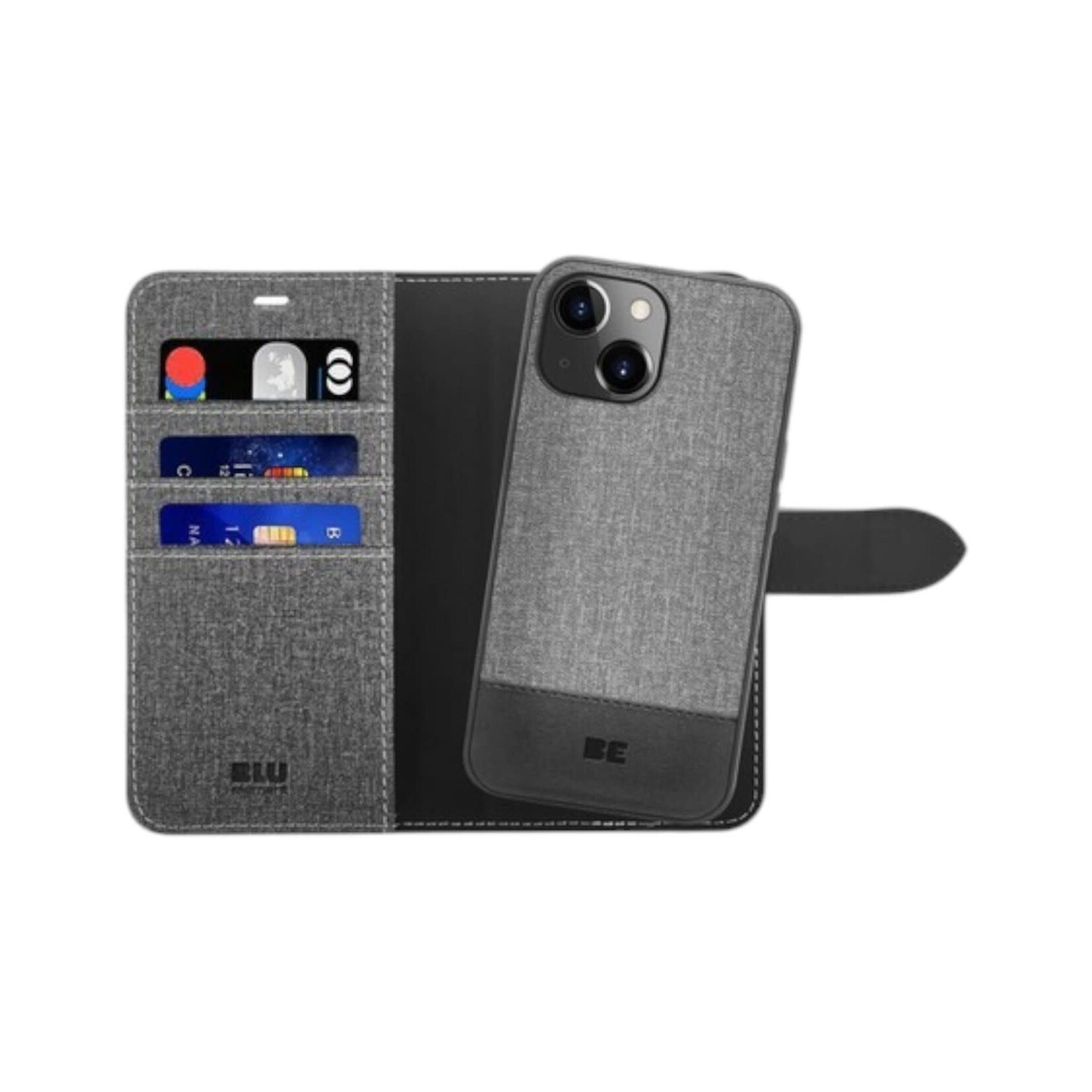 Apple ÉTUI IPHONE 14  PRO Blu Element - 2 in 1 Folio Case GREY/BLACK