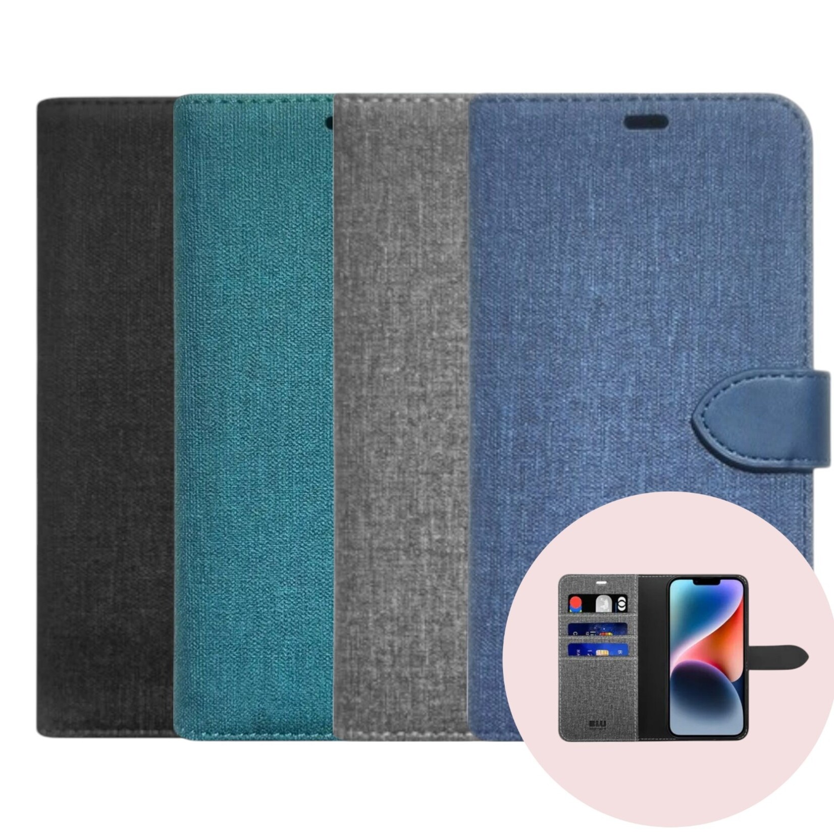 blu element ÉTUI CASE IPHONE 14 PLUS / 15 PLUS - Blu Element Étui Folio 2 en 1