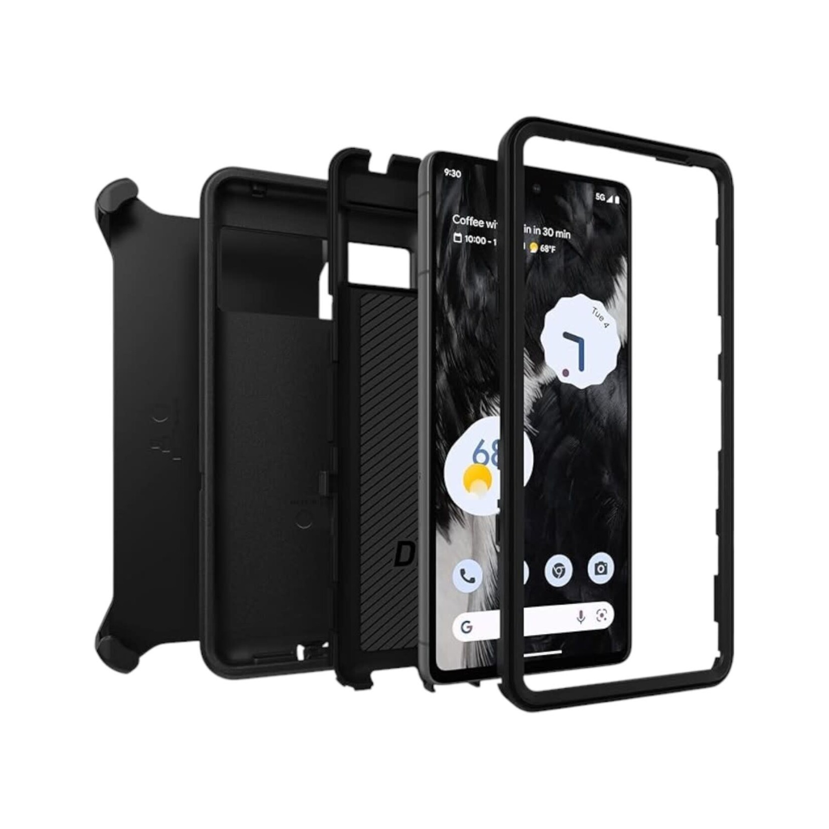 ÉTUI GOOGLE PIXEL 7  - Otterbox Defender Protective NOIR