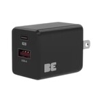 blu element CHARGEUR MURAL vrac - Blu Element  USB-C 20W PD et USB-A Noir