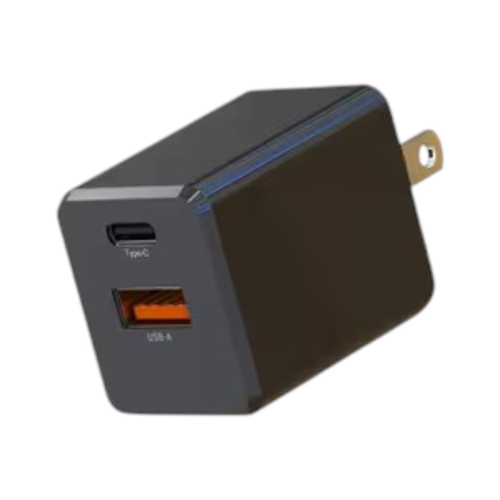 blu element CHARGEUR MURAL vrac - Blu Element  USB-C 20W PD et USB-A Noir