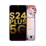 OLED LCD Assembly With Frame Compatible For Samsung Galaxy S24 Plus 5G (US & International Version) (Refurbished) (Marble Grey)