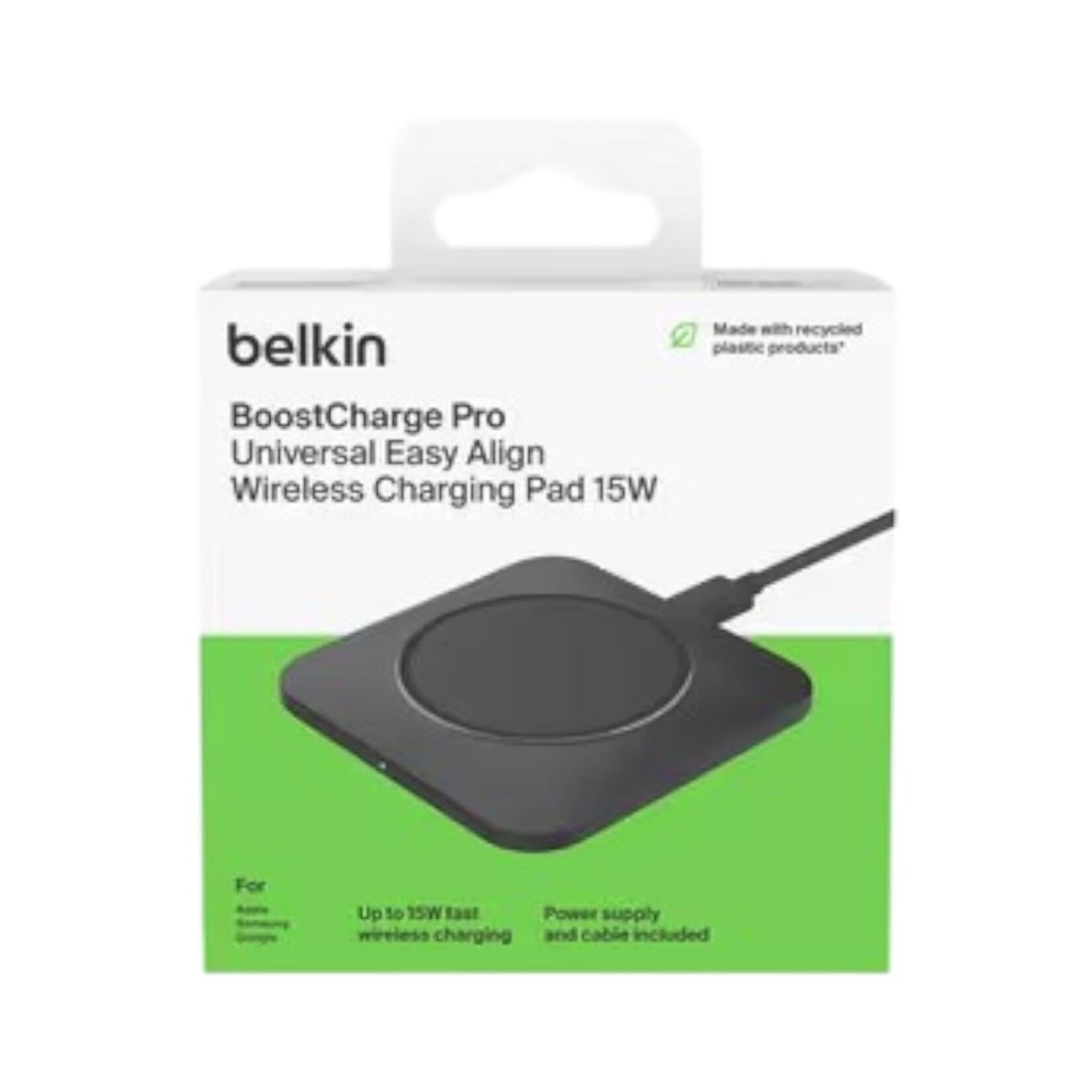 Belkin Coussinet sans Fil EasyAlign 15W Noir