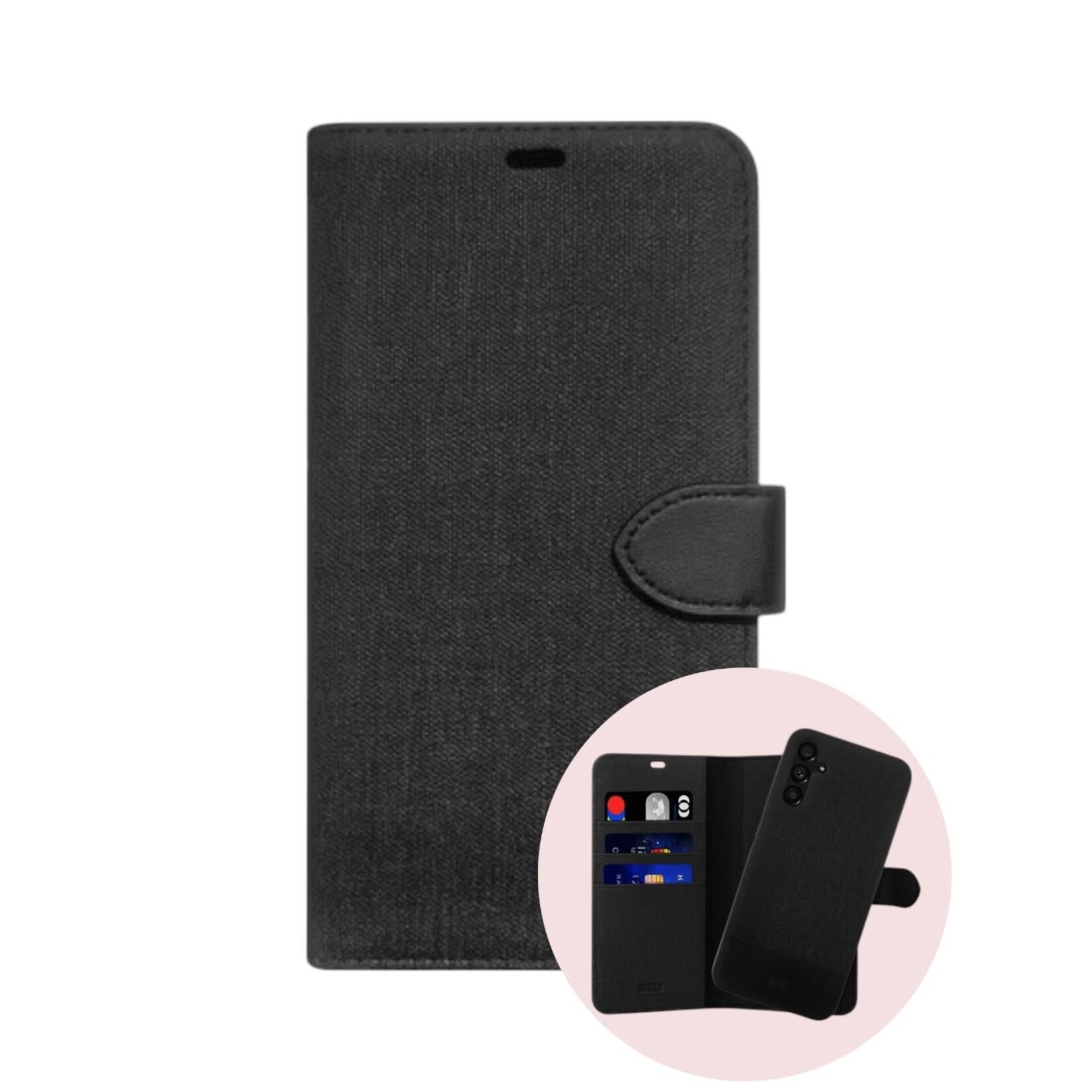 blu element ÉTUI APPLE IPHONE 13 / 14 / 15 / 16E /17E - Blu Element  Folio 2 en 1 Noir