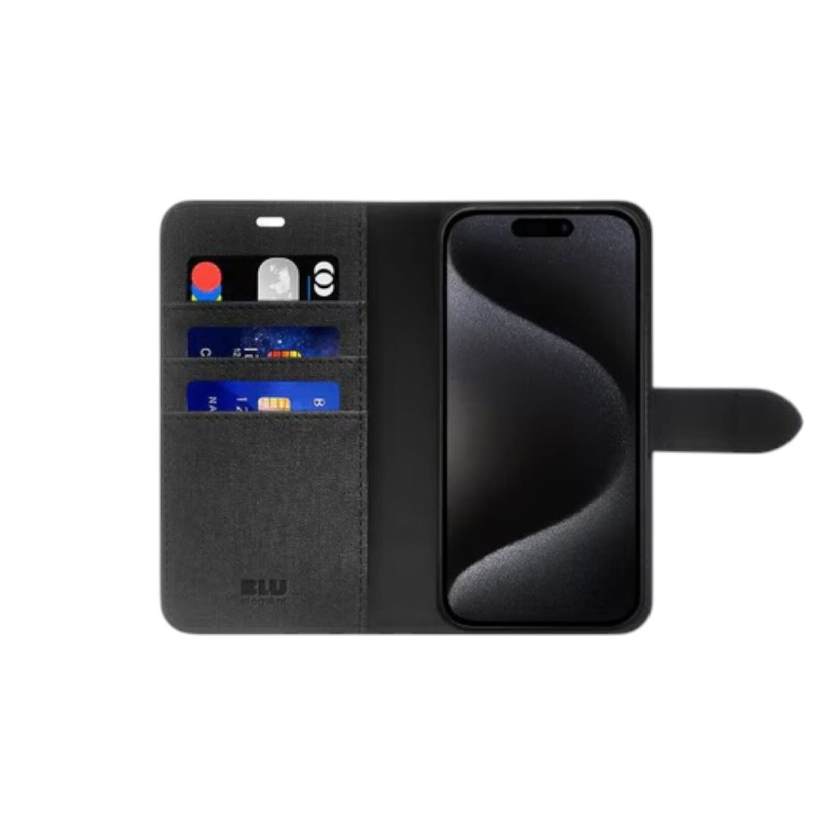 blu element ÉTUI APPLE IPHONE 13 / 14 / 15 / 16E /17E - Blu Element  Folio 2 en 1 Noir