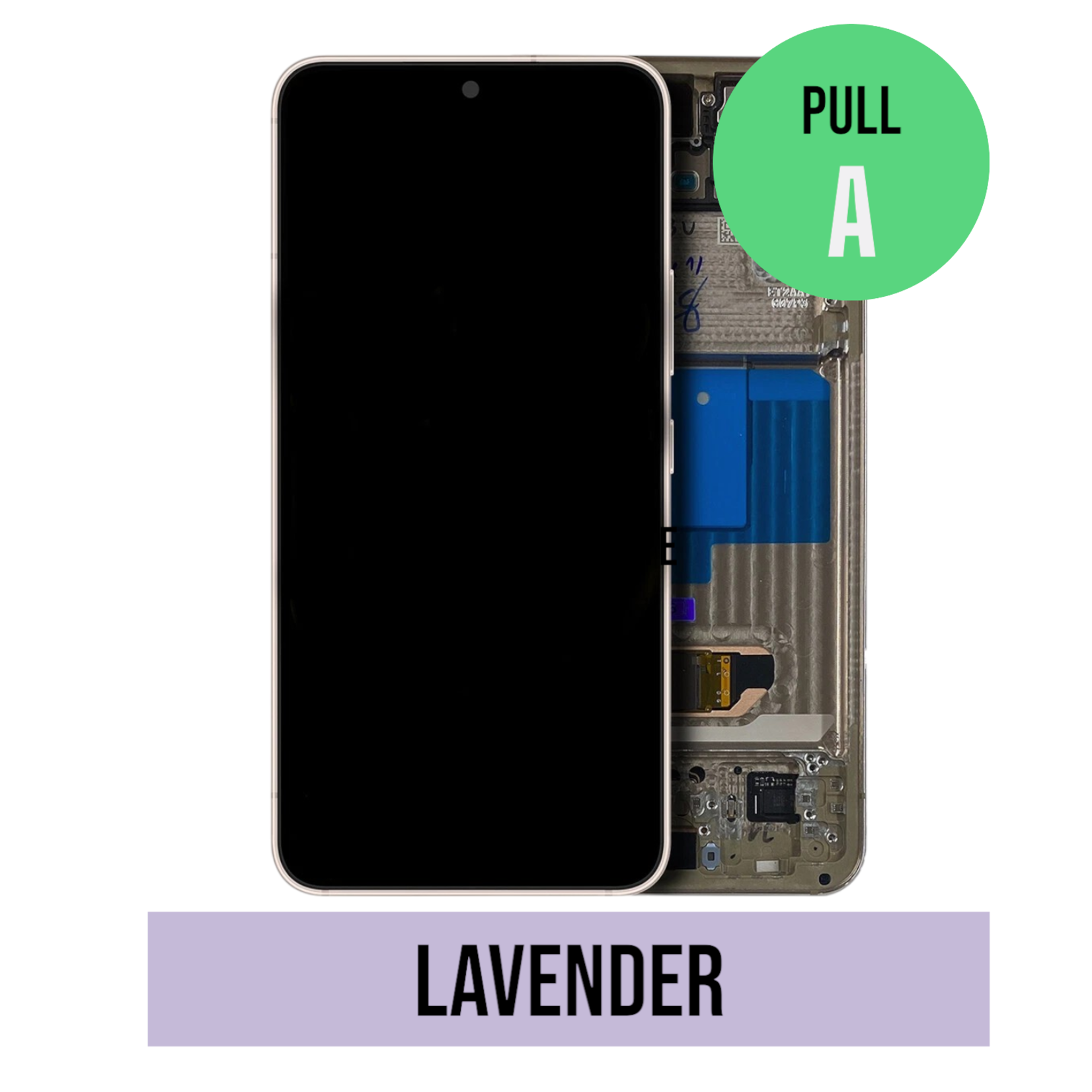 Samsung OLED Assembly With Frame Compatible For Samsung Galaxy S22 5G (US & International) (Used OEM Pull: Grade A) (Lavender)