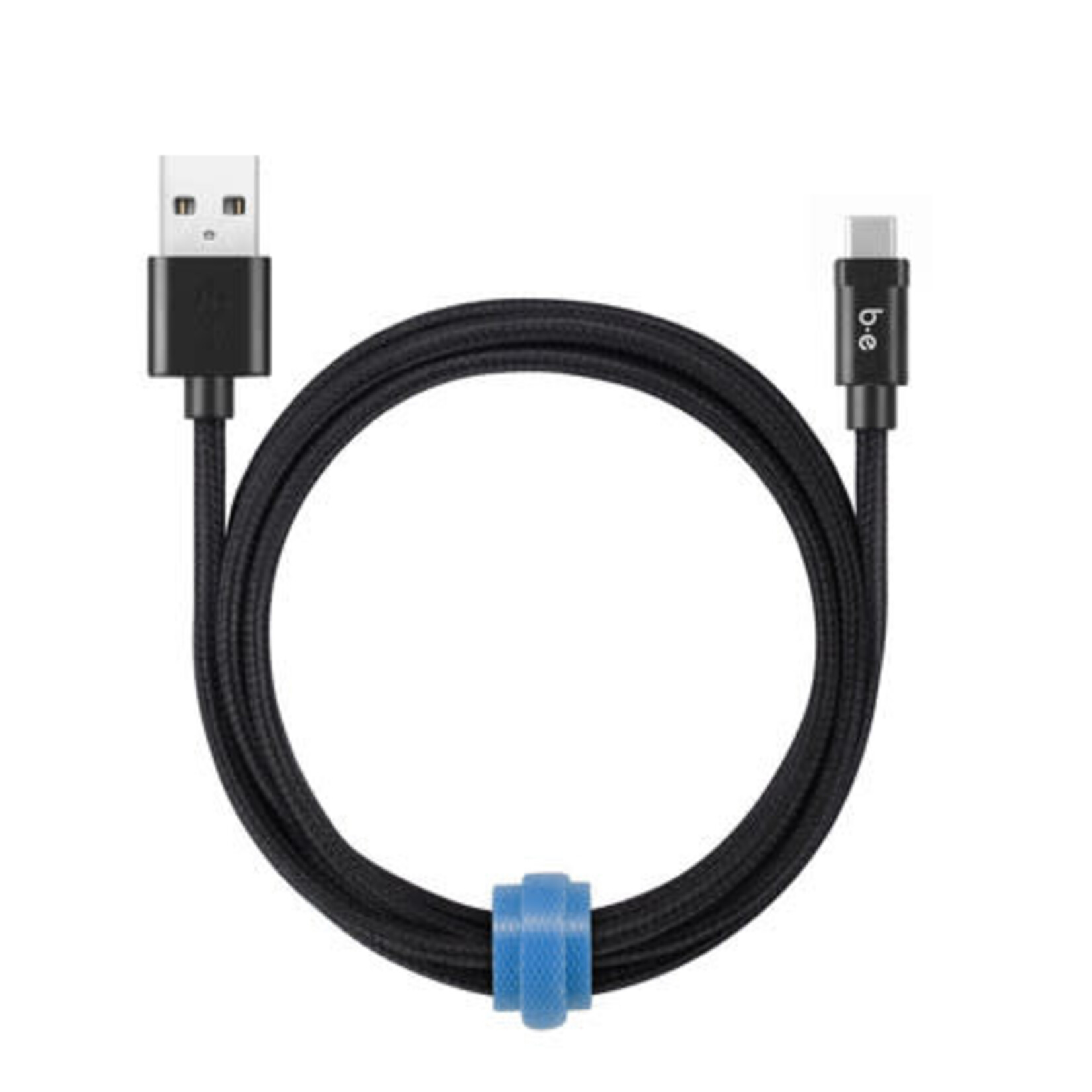 blu element Câble Tressé de Charge/Sync USB-C vers USB-A 4ft Noir Blu Element