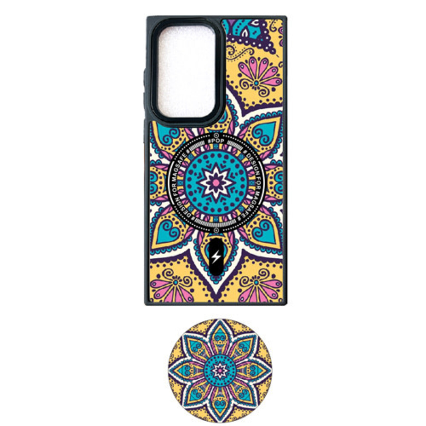 ÉTUI CASE SAMSUNG S21 FE Graphic Design with Magsafe Case + Pop Socket