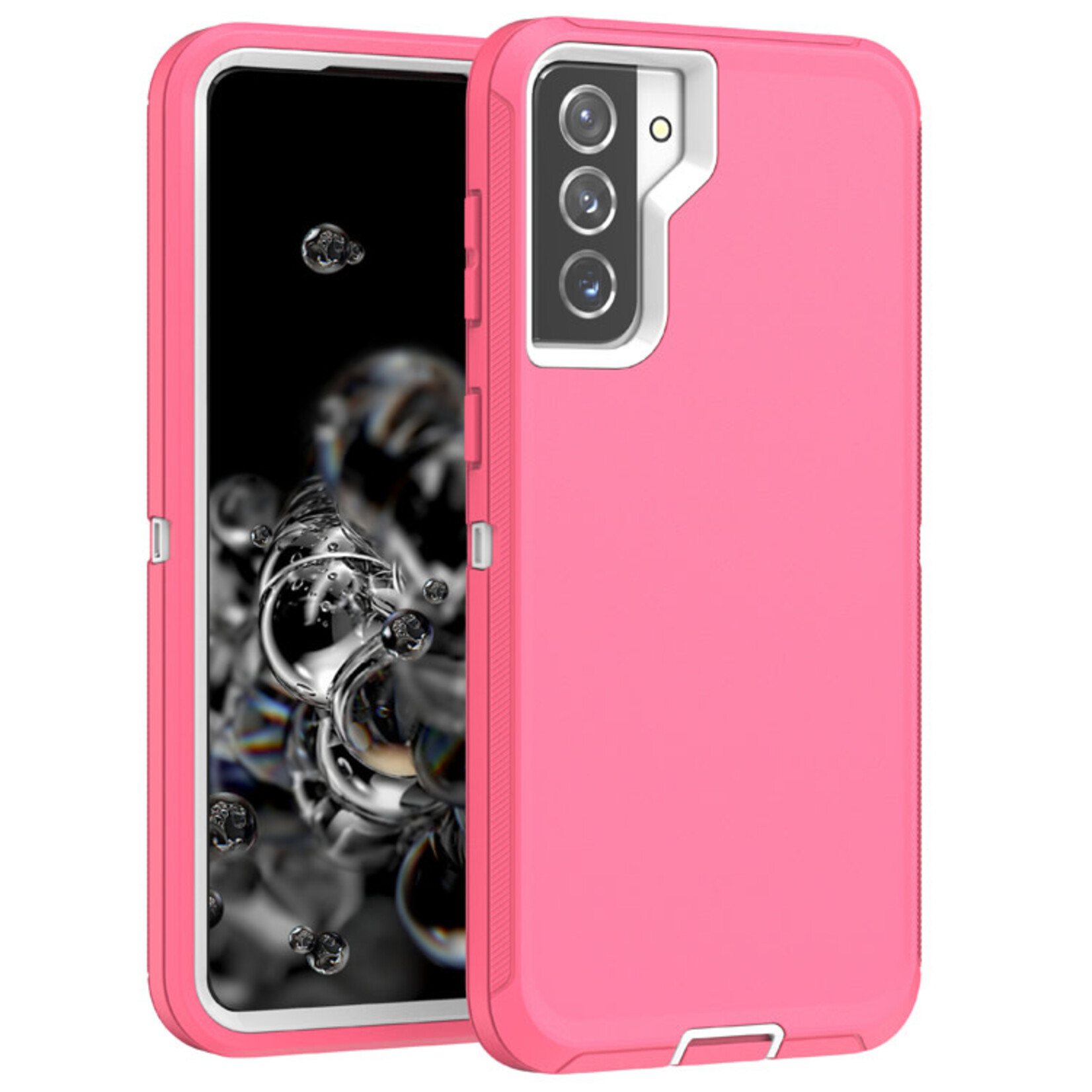 ÉTUI CASE SAMSUNG S21 Triple Layer Protection Case & Belt Clip PINK