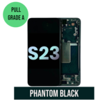 Samsung OLED LCD Assembly With Frame  Samsung Galaxy S23 5G (US & International) (Pull OEM)  (Phantom Black)