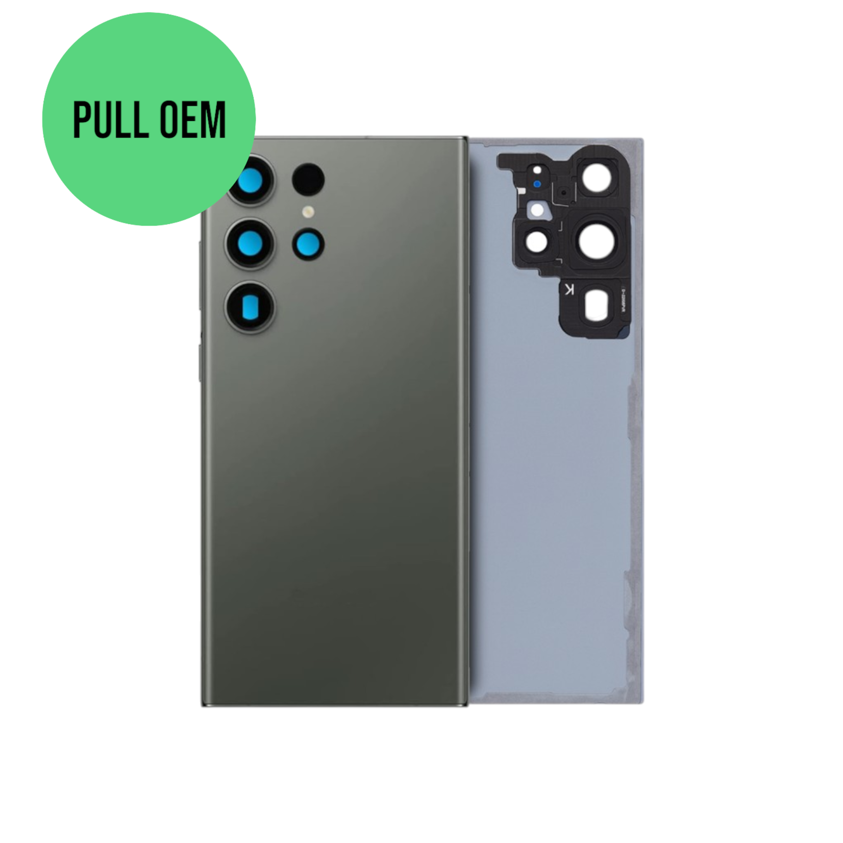 Samsung Back Cover Glass With Camera Lens Samsung Galaxy S23 Ultra (Pull OEM) (Green)