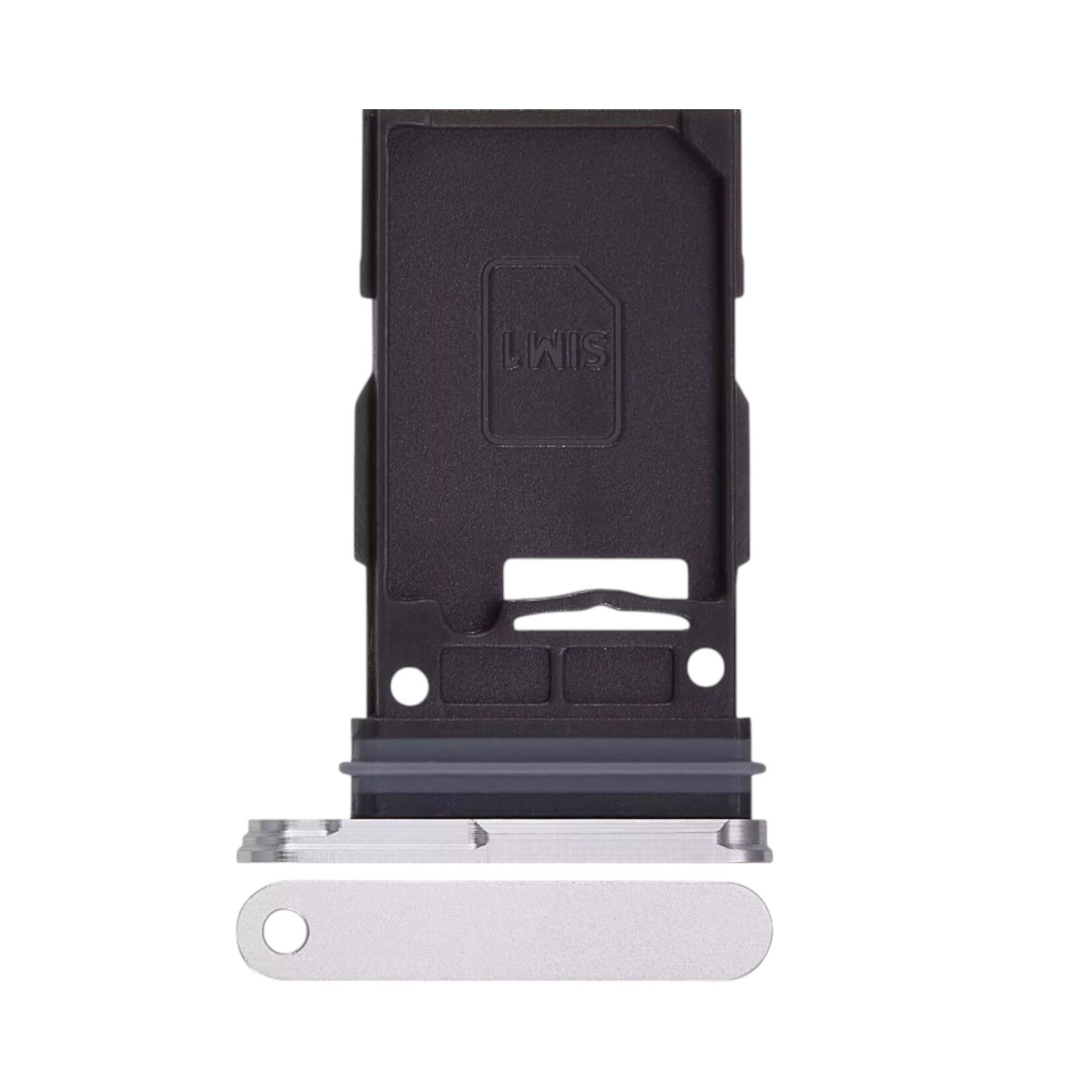 Samsung Single Sim Card Tray Compatible For Samsung Galaxy S24 5G / S24 Plus 5G (Marble Gray)